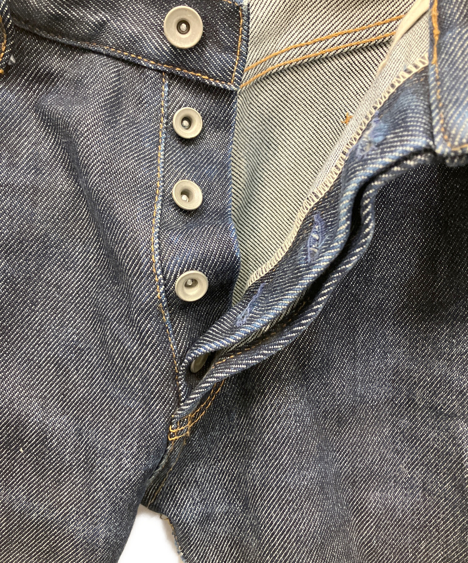 中古・古着通販】IRON HEART (アイアンハート) デニムパンツ ネイビー
