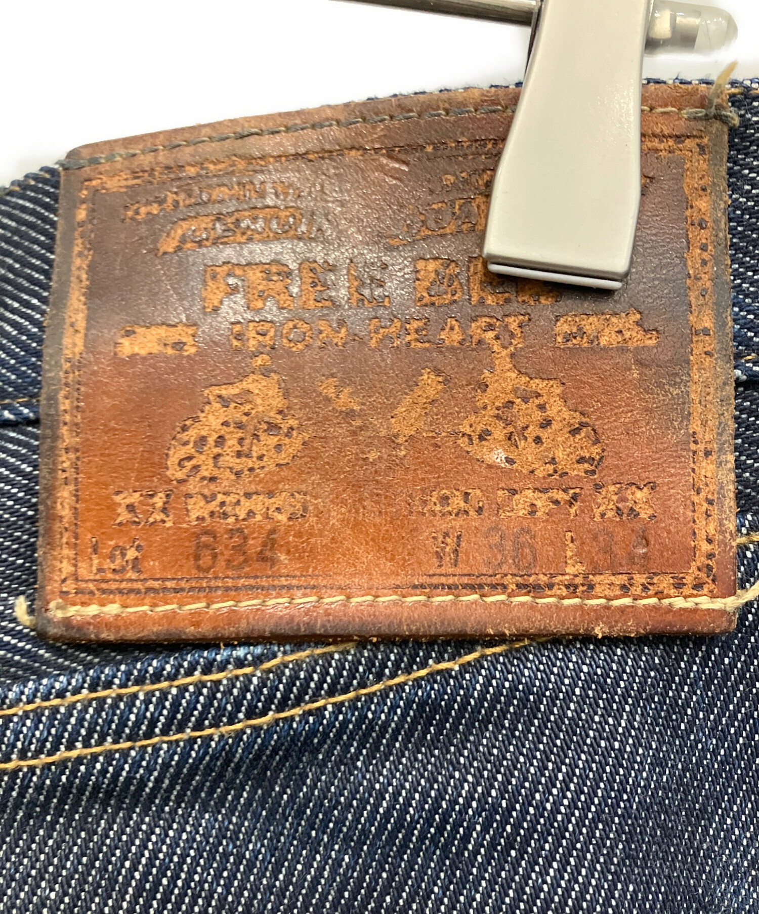 中古・古着通販】IRON HEART (アイアンハート) デニムパンツ ネイビー