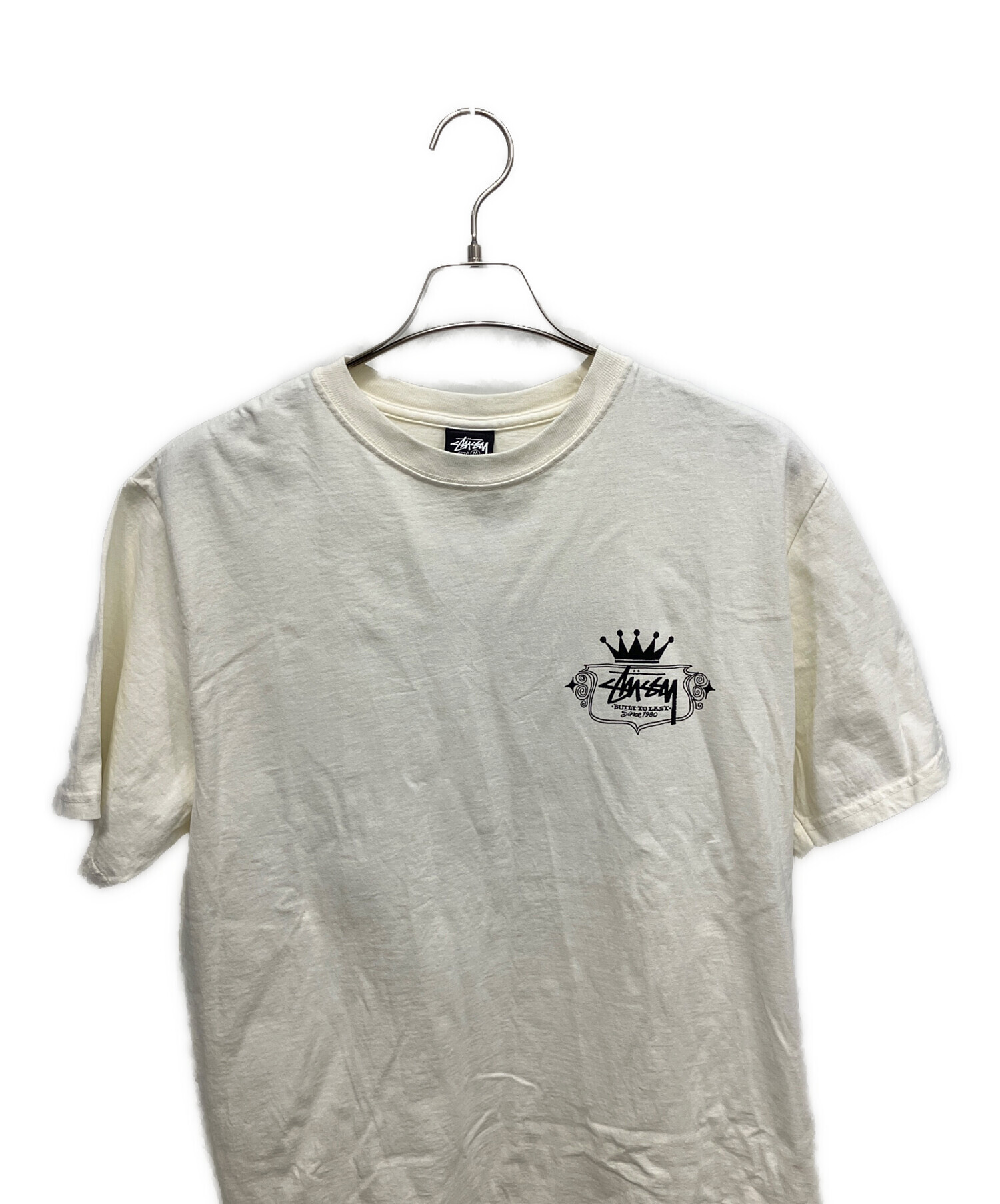 F*!様 STUSSY ステューシー バックプリント Tシャツ XL ホワイト 中古・古着通販】stussy (ステューシー) バックプリントTシャツ
