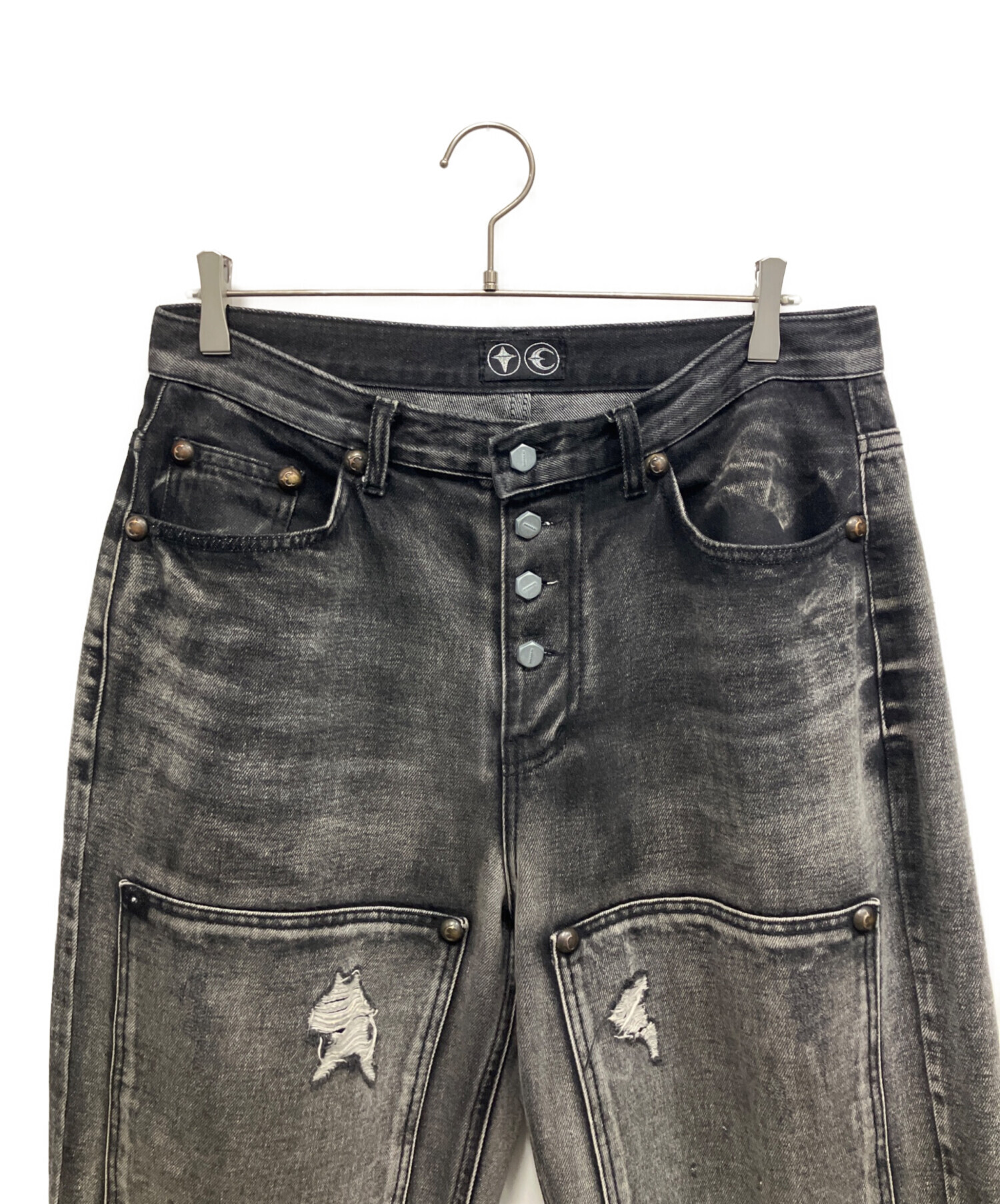 中古・古着通販】THUG CLUB (サグ クラブ) DOUBLE KNEE DAMAGE SHORTS