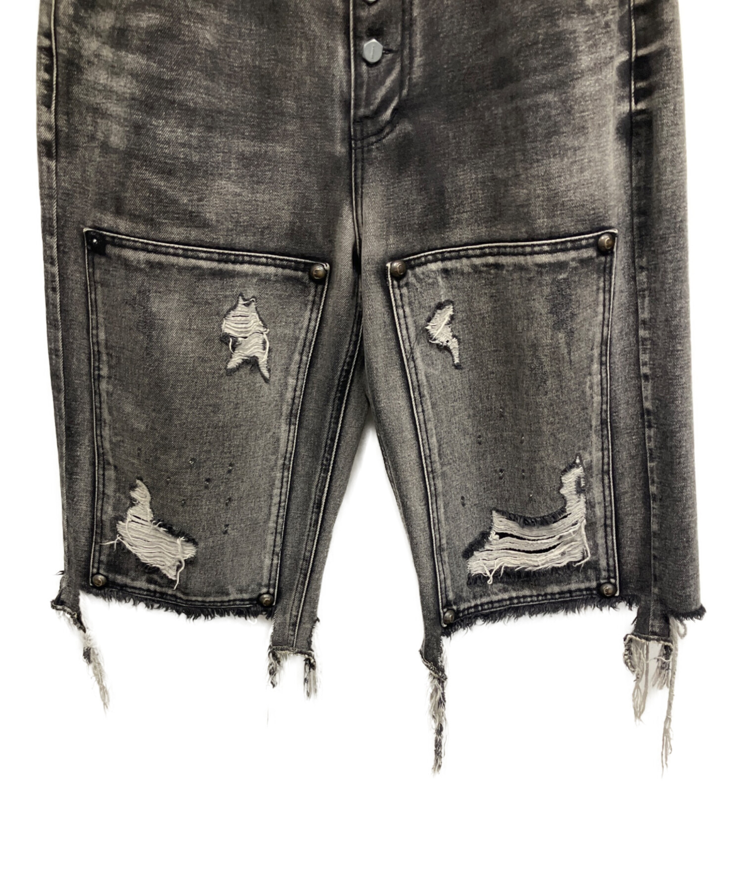 中古・古着通販】THUG CLUB (サグ クラブ) DOUBLE KNEE DAMAGE SHORTS