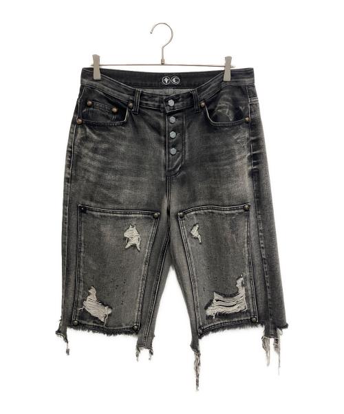 中古・古着通販】THUG CLUB (サグ クラブ) DOUBLE KNEE DAMAGE SHORTS