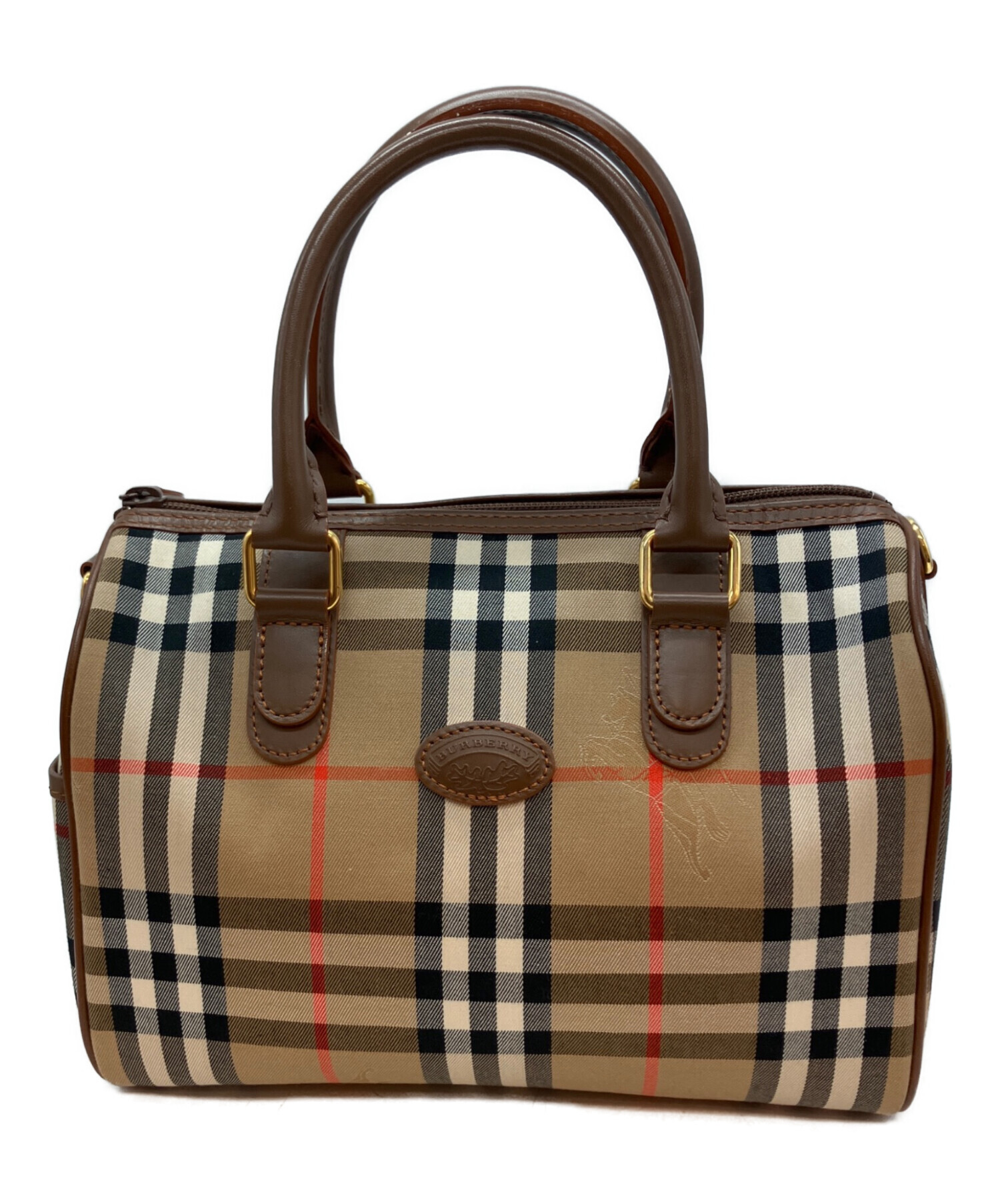 中古・古着通販】BURBERRY (バーバリー) ノバチェック柄 ハンドバッグ