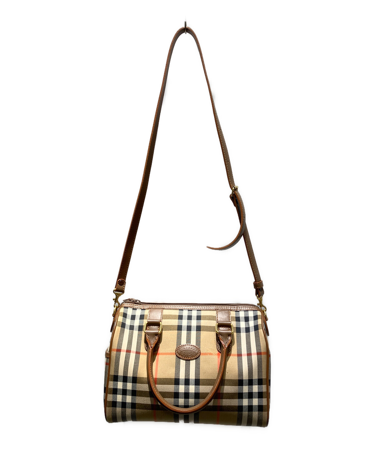 中古・古着通販】BURBERRY (バーバリー) ノバチェック柄 ハンドバッグ