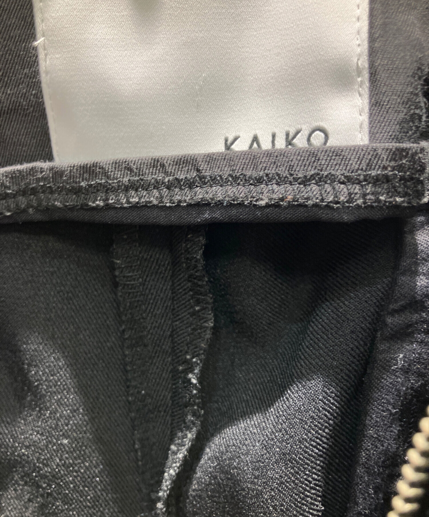 中古・古着通販】kaiko (カイコー) ワイドスラックス ブラック サイズ