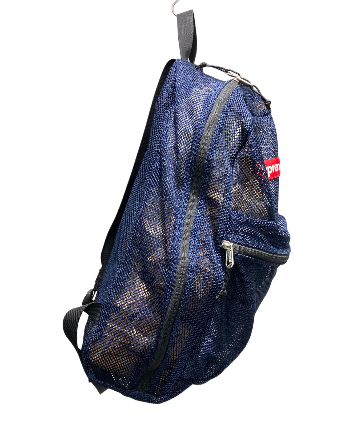 Supreme メッシュ バックパック ネイビー 中古・古着通販】SUPREME (シュプリーム) メッシュリュック ネイビー