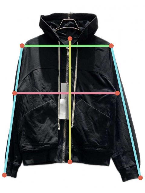 中古・古着通販】RICK OWENS (リックオウエンス) F/W22 ジップパーカー