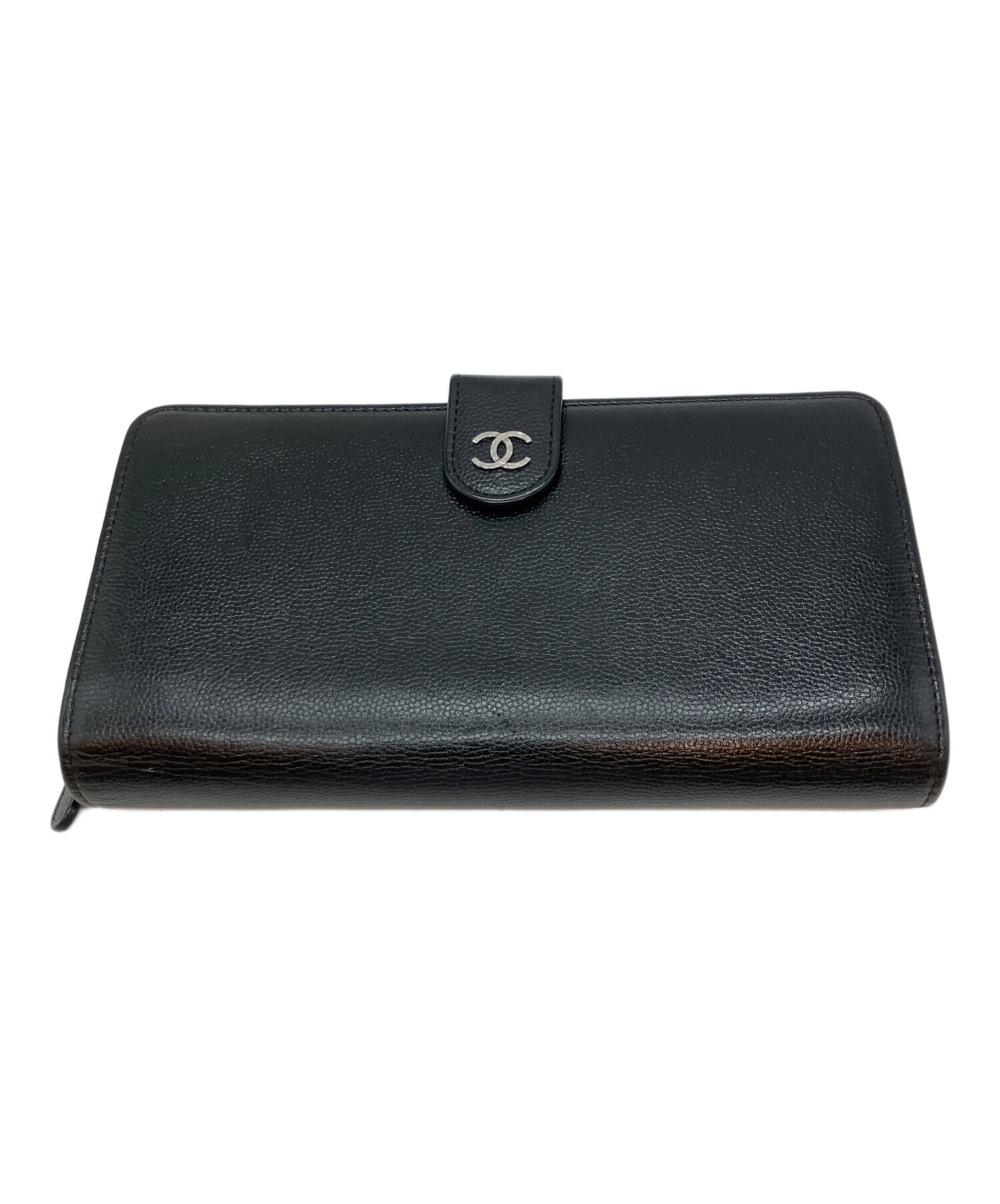 中古・古着通販】CHANEL (シャネル) 16390775 2つ折り財布 ブラック
