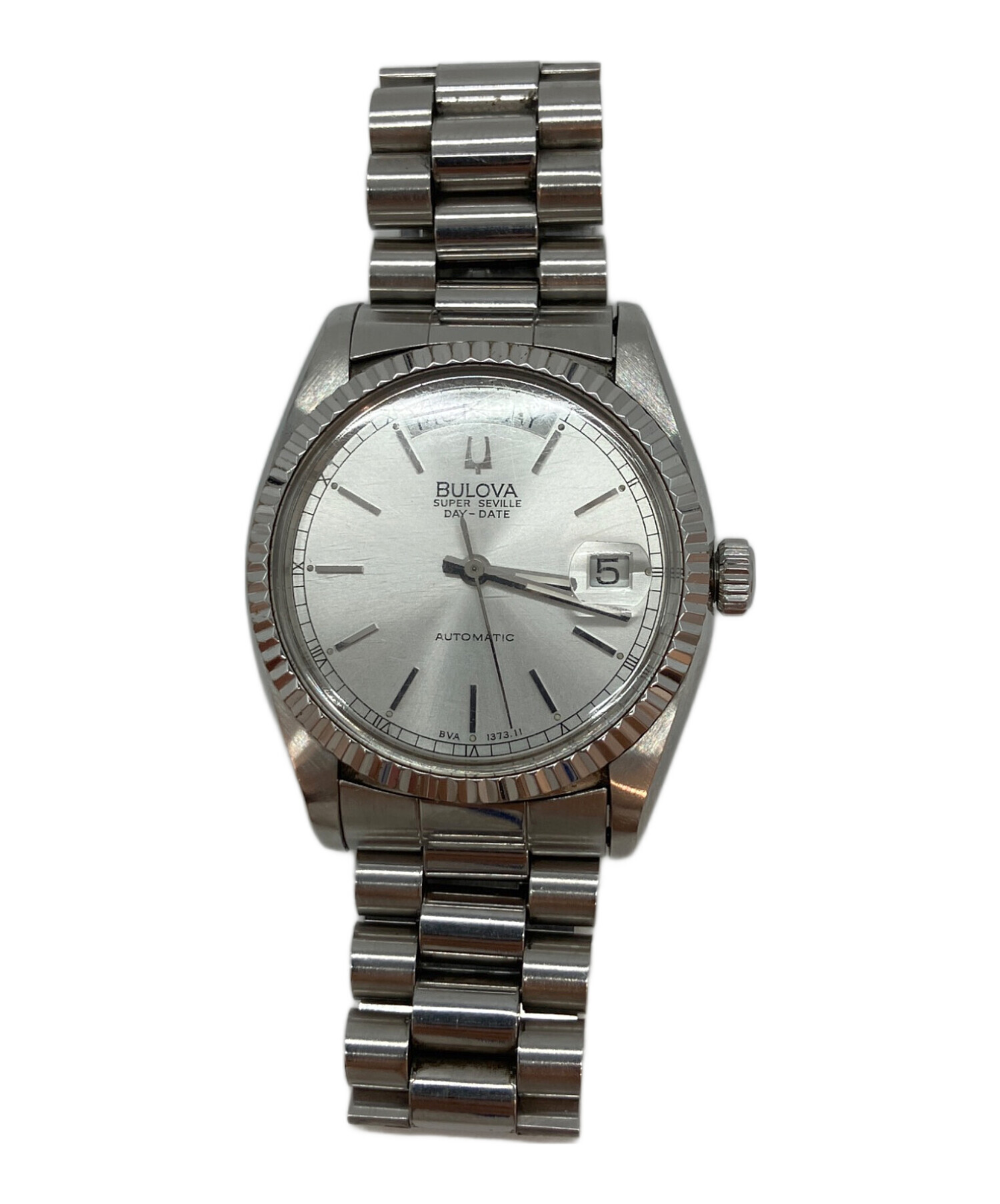 Bulova 自動巻き 時計 シルバー 中古・古着通販】BULOVA (ブローバ) 自動巻き 6-722620 SSブレスレット