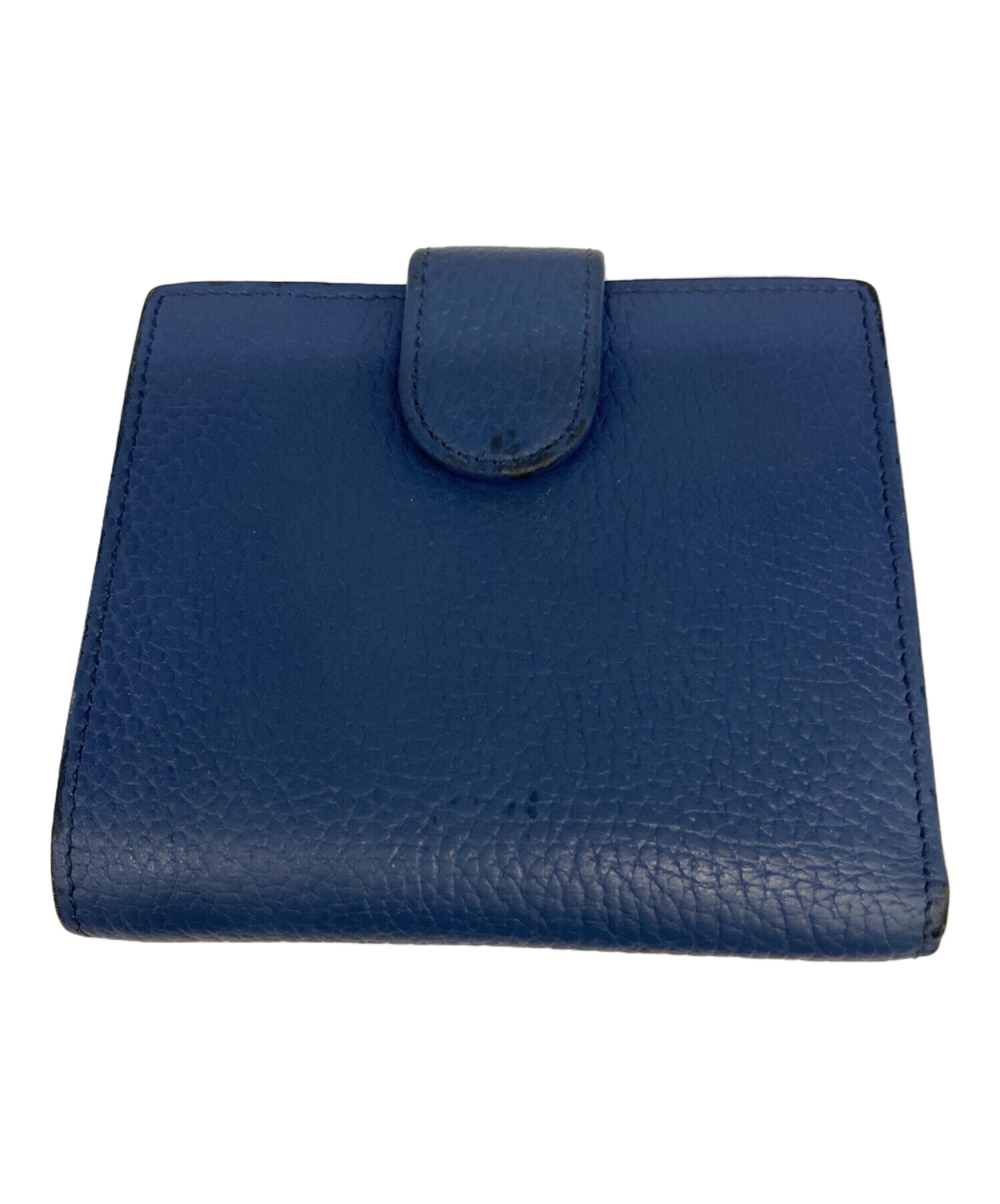 中古・古着通販】GUCCI (グッチ) 2184 2つ折り財布 ブルー｜ブランド