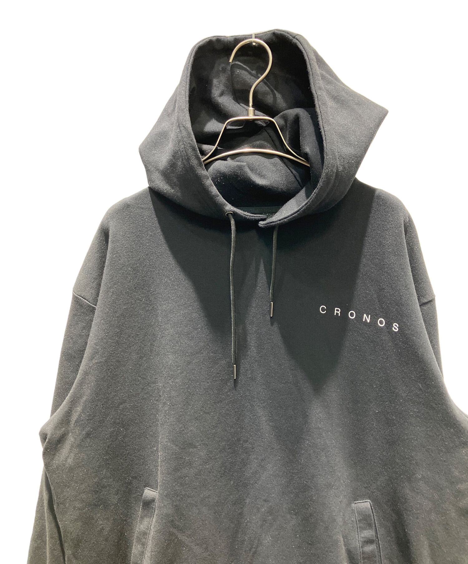 中古・古着通販】CRONOS (クロノス) プルオーバーパーカー ブラック