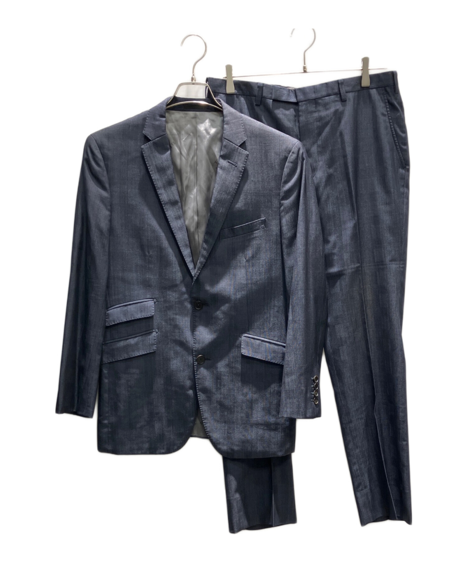【美品】BURBERRY BLACK LABEL セットアップ　ネイビー S相当 中古・古着通販】BURBERRY BLACK LABEL (バーバリーブラックレーベル