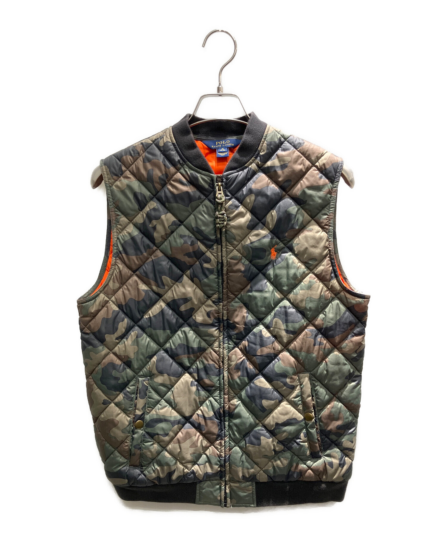 ラルフローレン★中綿入りのカーキーベスト 中古・古着通販】POLO RALPH LAUREN (ポロ・ラルフローレン) 中綿