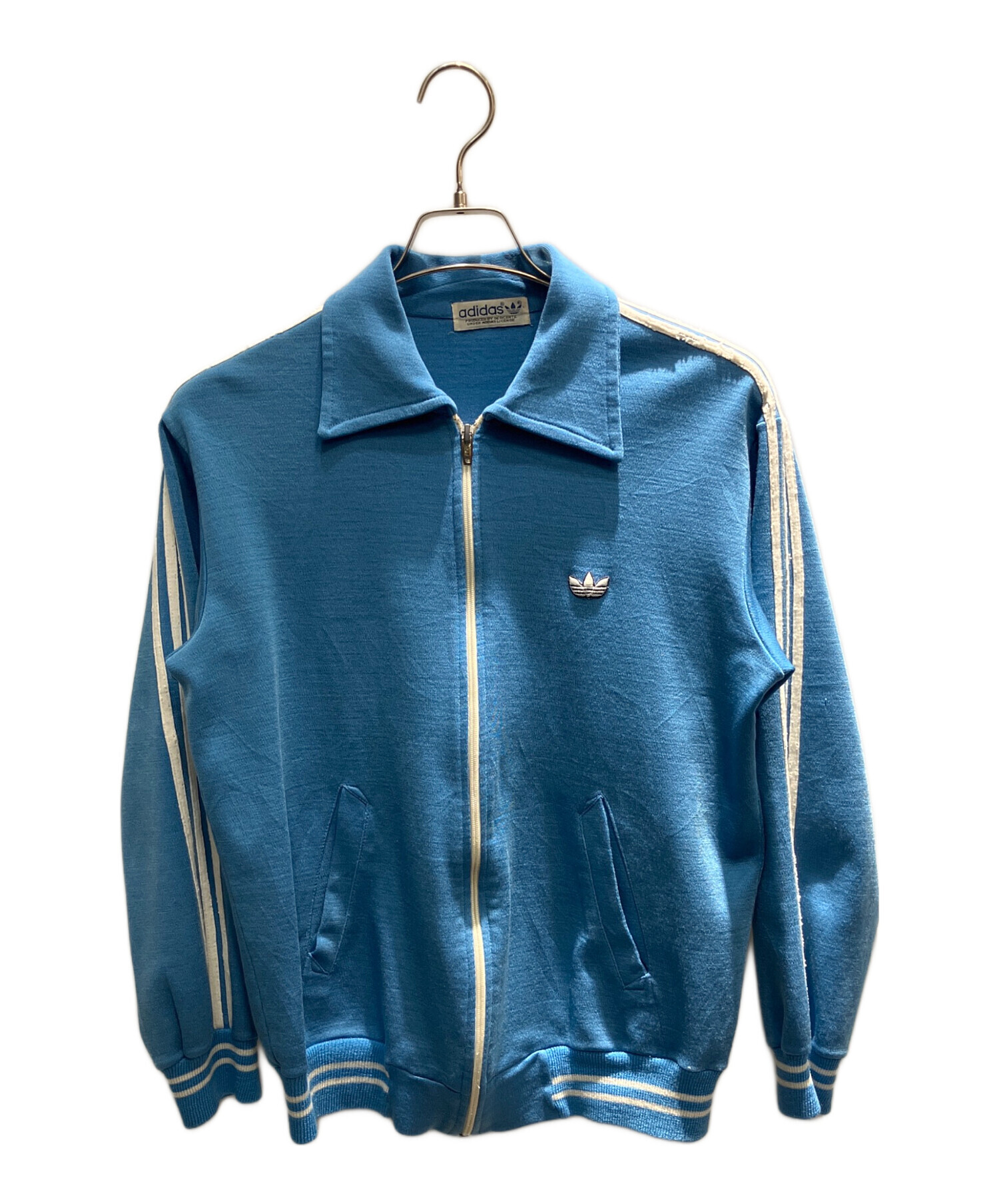 デサント製  70s 80s トラックジャケット　ブルー　1号 中古・古着通販】adidas (アディダス) 80s デサント トラック
