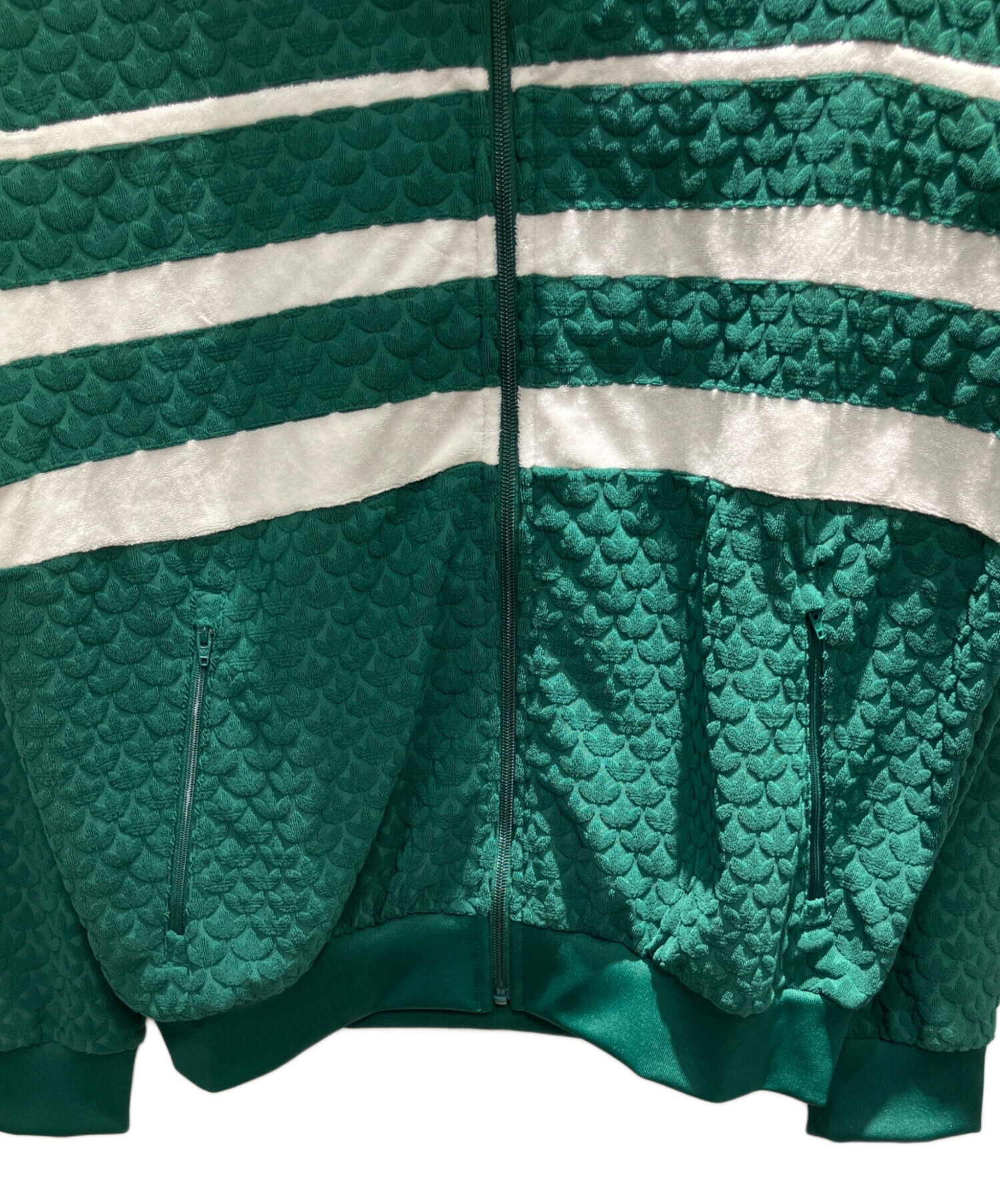 中古・古着通販】adidas (アディダス) グリーン モノグラム トラック