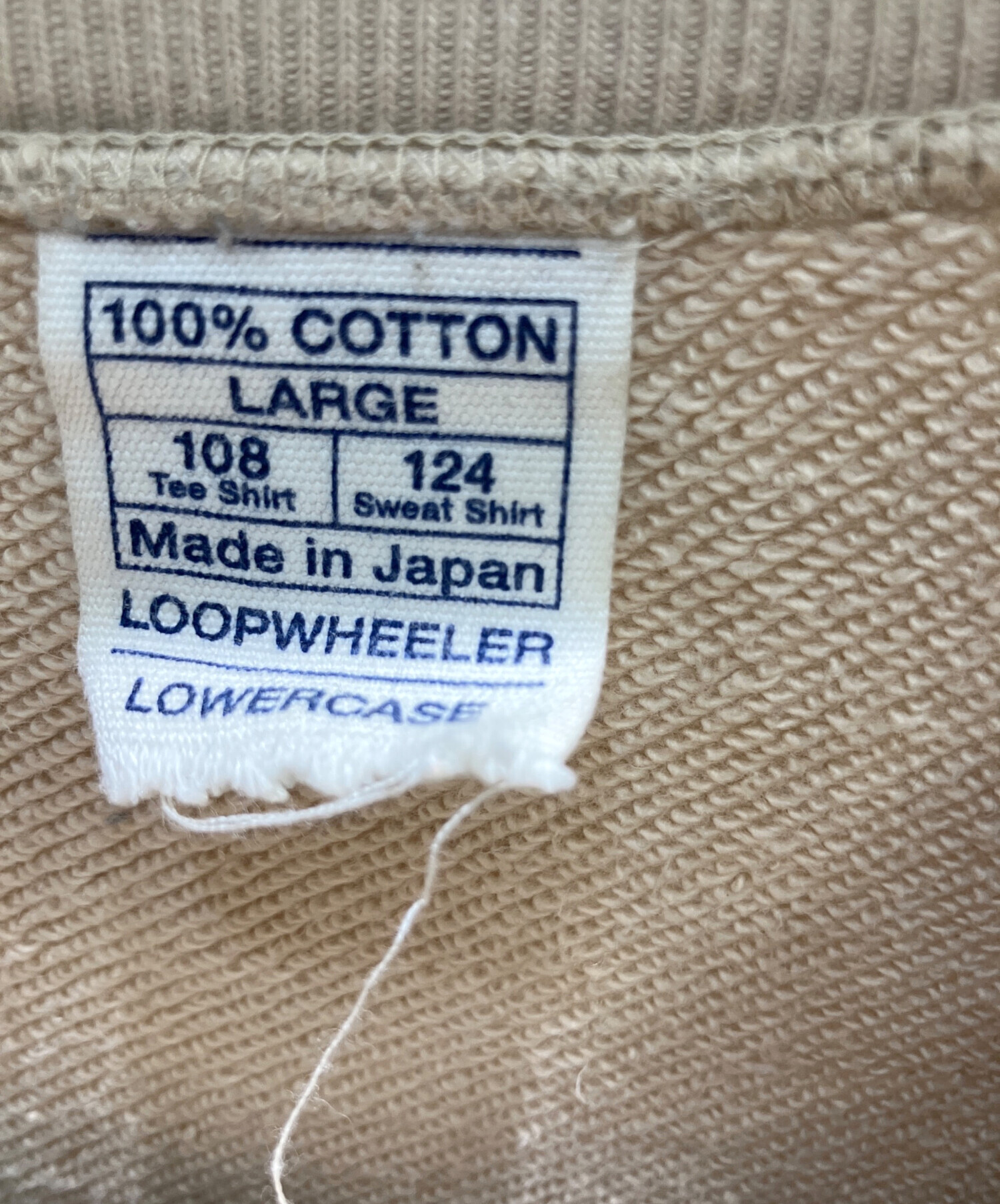 中古・古着通販】LOOPWHEELER (ループウィラー) LOWERCASE別注 クルー