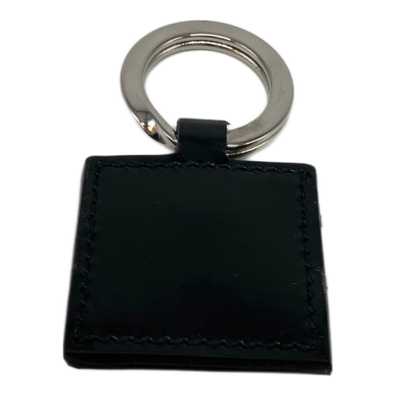中古・古着通販】GUCCI (グッチ) キーリング ロゴプレート ブラック