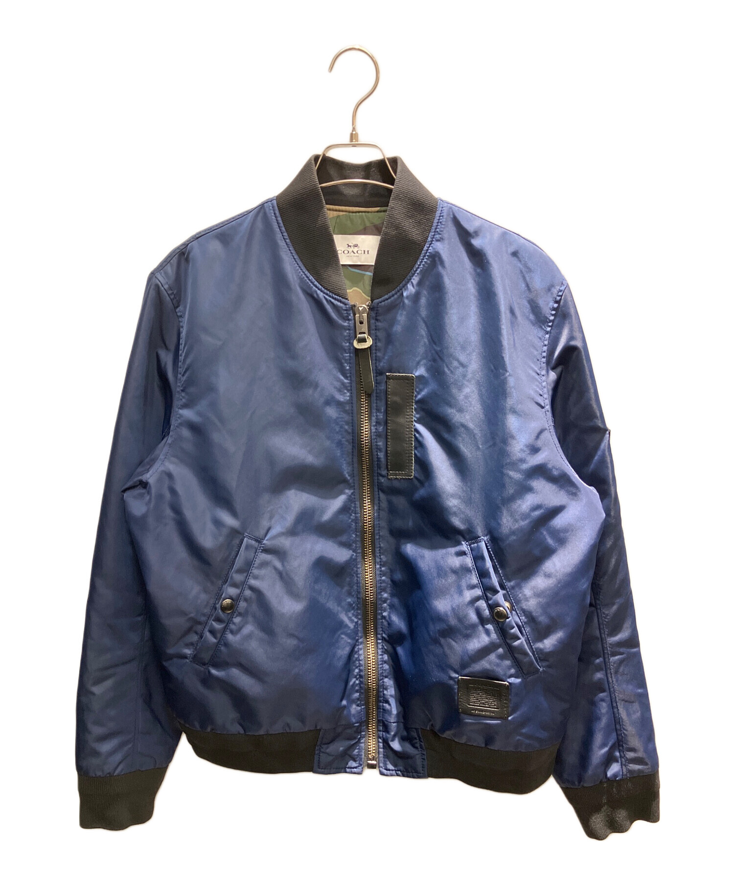 中古・古着通販】COACH (コーチ) フライトジャケット ネイビー サイズ