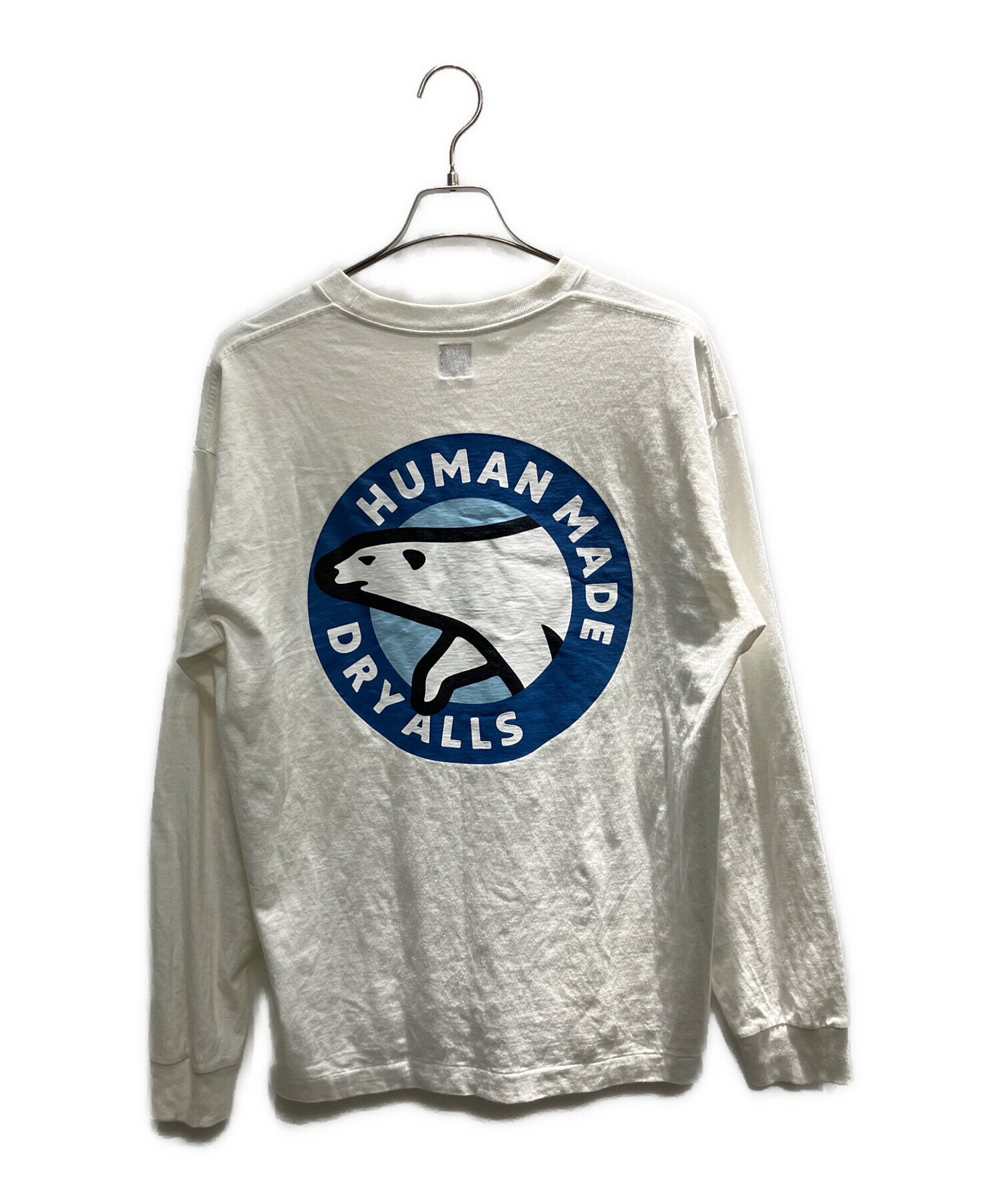 HUMAN MADE 長袖カットソー ホワイト タイガー 中古・古着通販】HUMAN MADE (ヒューマンメイド) 長袖カットソー