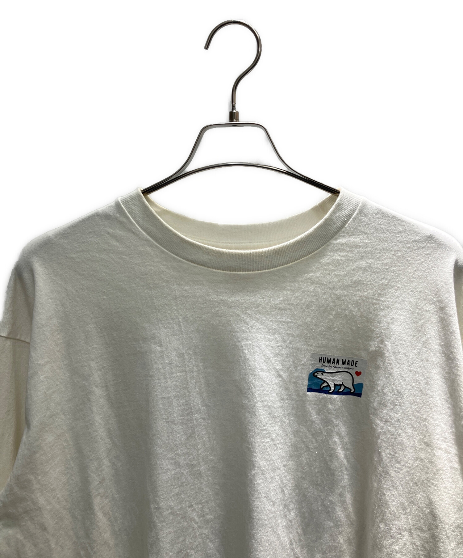 HUMAN MADE 長袖カットソー ホワイト タイガー 中古・古着通販】HUMAN MADE (ヒューマンメイド) 長袖カットソー