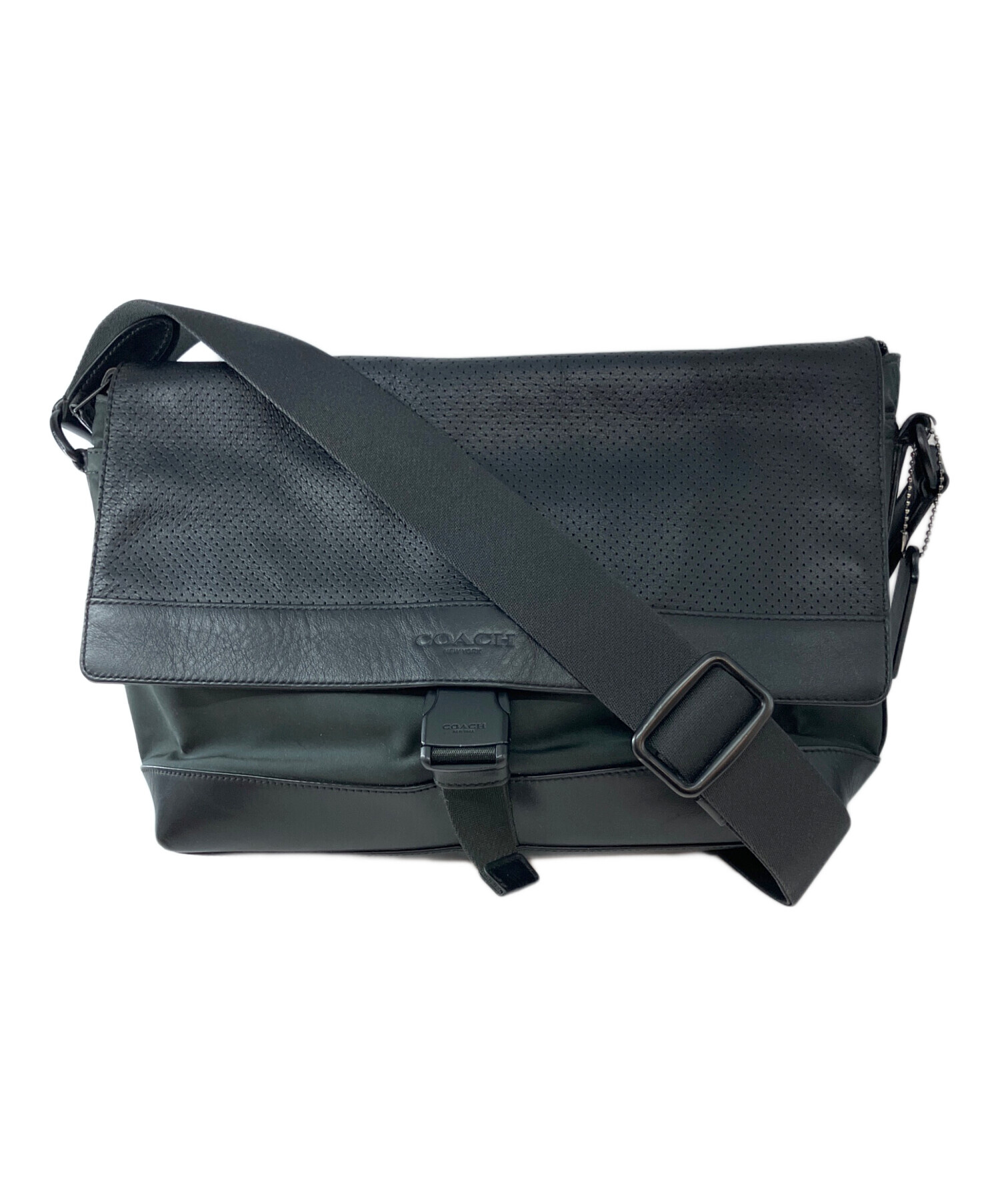 未使用 COACH コーチ ショルダーバッグ ブラック 中古・古着通販】COACH (コーチ) ショルダーバッグ ブラック｜ブランド