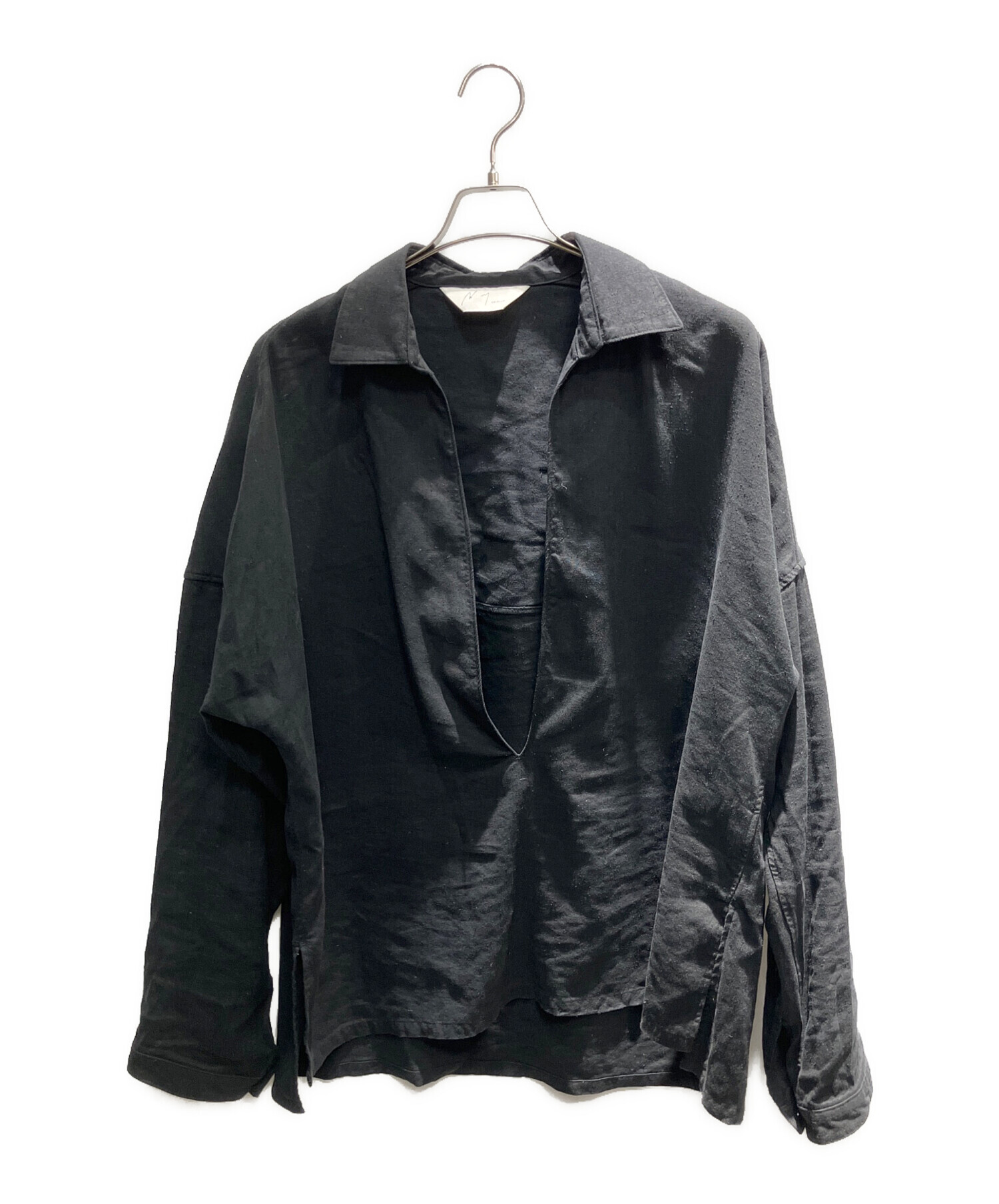 中古・古着通販】ANCELLM (アンセルム) 23SS 長袖シャツ ブラック