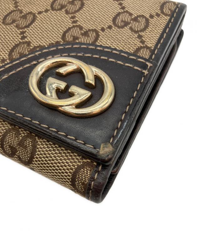 中古・古着通販】GUCCI (グッチ) インターロッキングG GGキャンバス 二