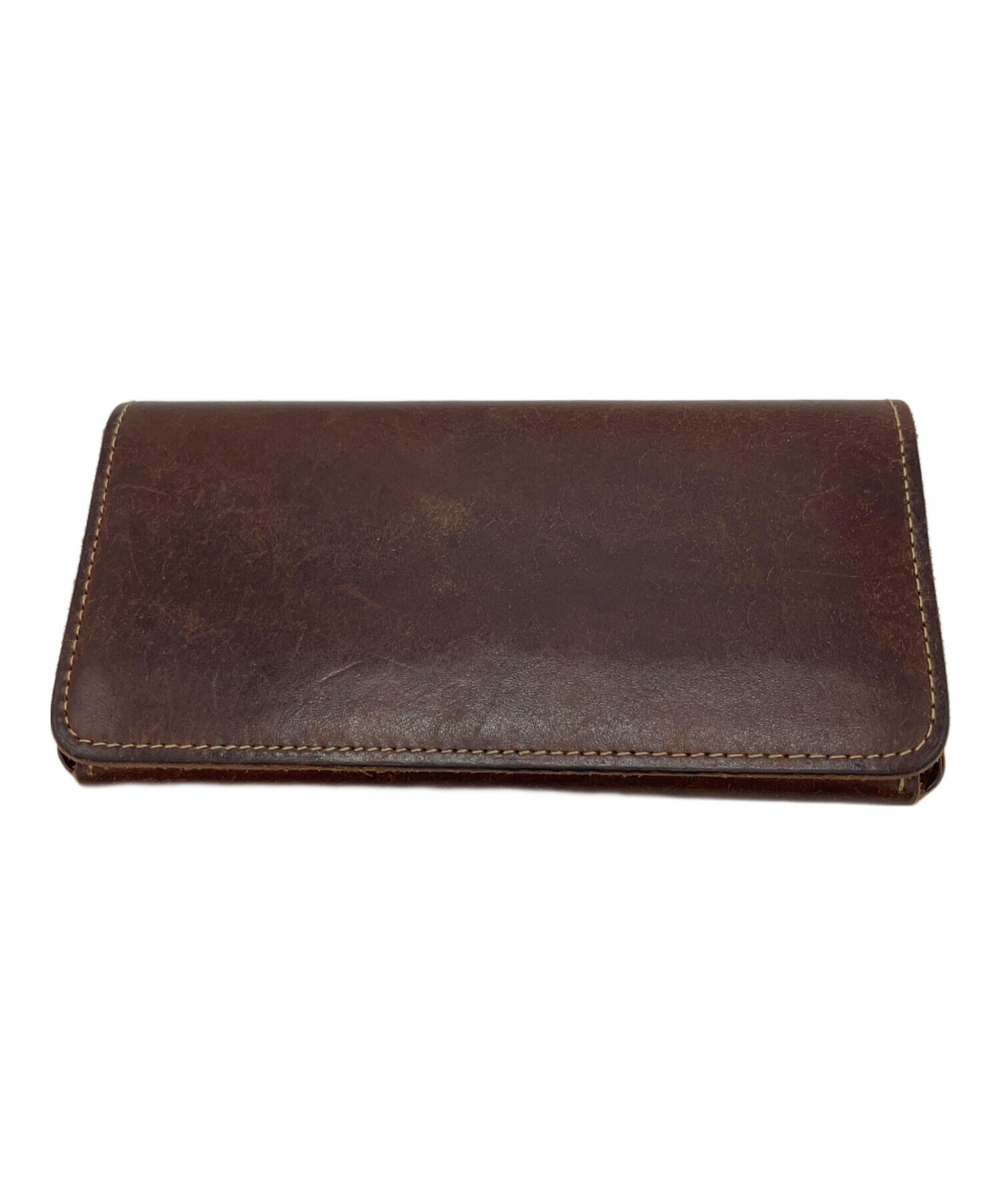 PORTER ポーター HOF ホフ 財布 中古・古着通販】PORTER HOF (ポーター ホフ) レザー長財布 ブラウン