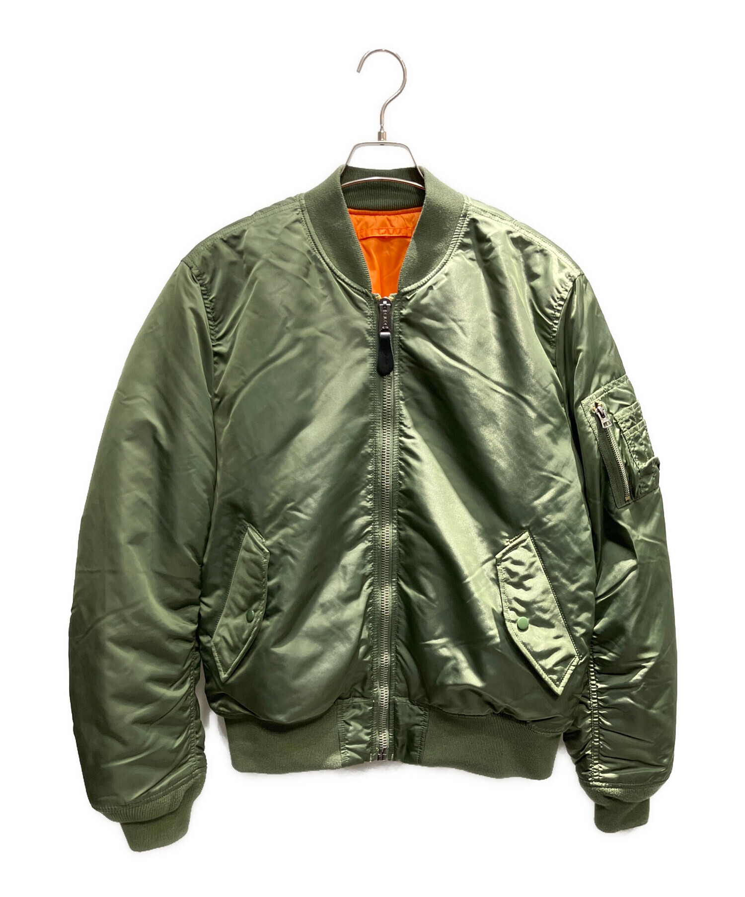 【値下げ可能】MA-1 ALPHA INDUSTRY オリーブ 中古・古着通販】ALPHA INDUSTRIES (アルファインダストリーズ) MA-1