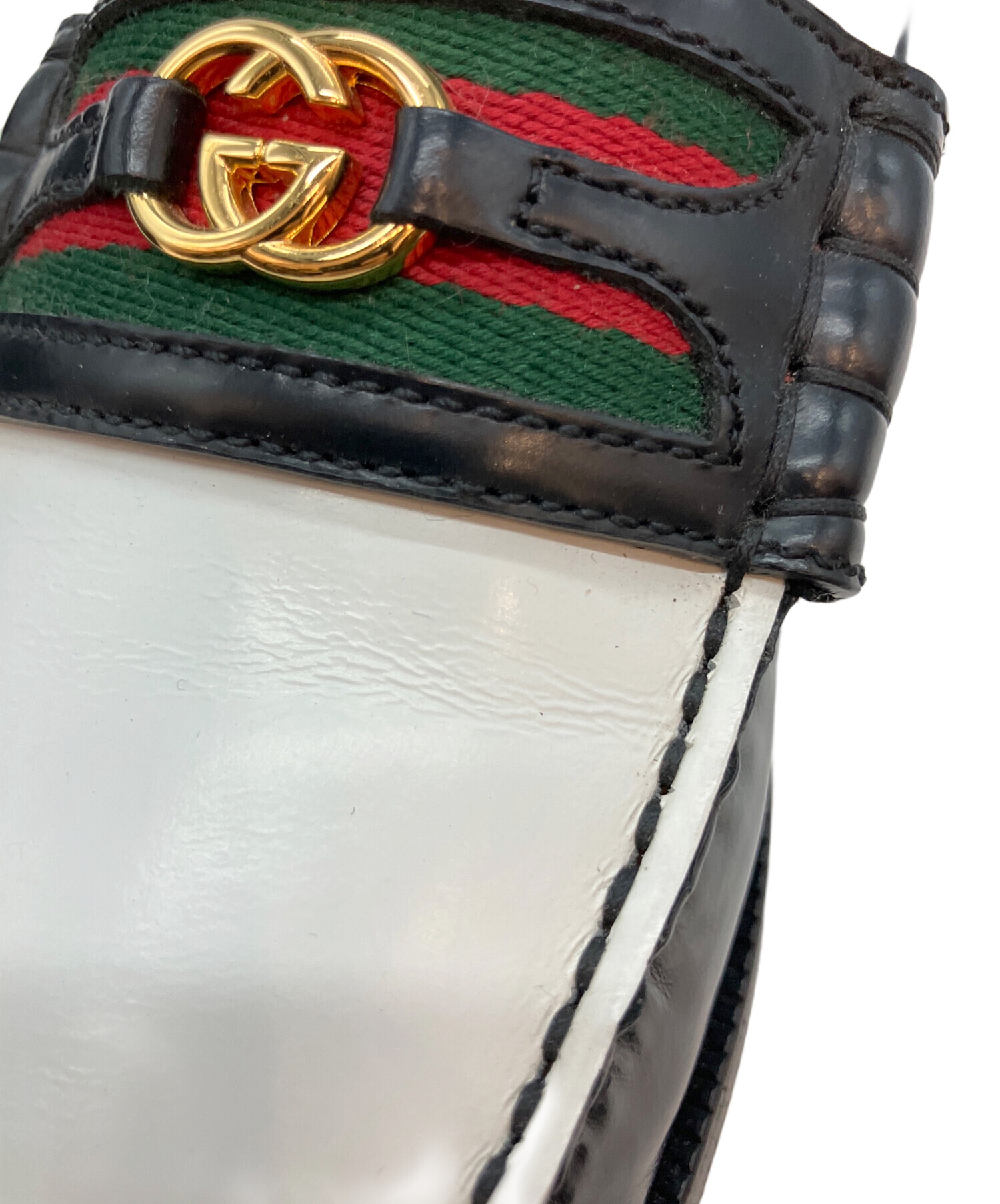 中古・古着通販】GUCCI (グッチ) インターロッキングGローファー
