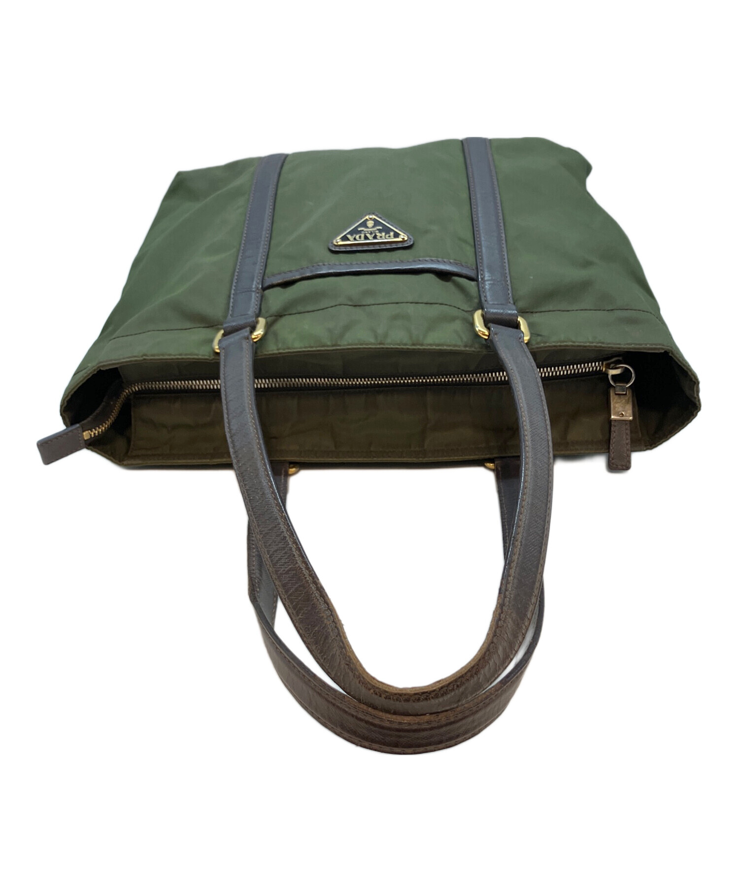 中古・古着通販】PRADA (プラダ) 31 トートバッグ オリーブ｜ブランド