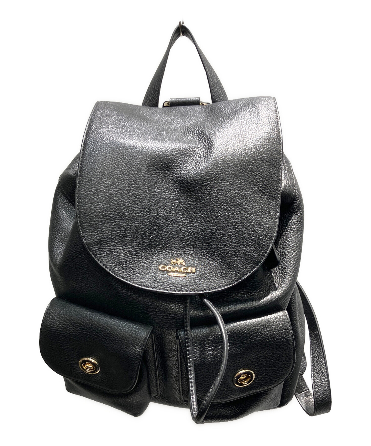 中古・古着通販】COACH (コーチ) ペブルド レザー ビリー バックパック