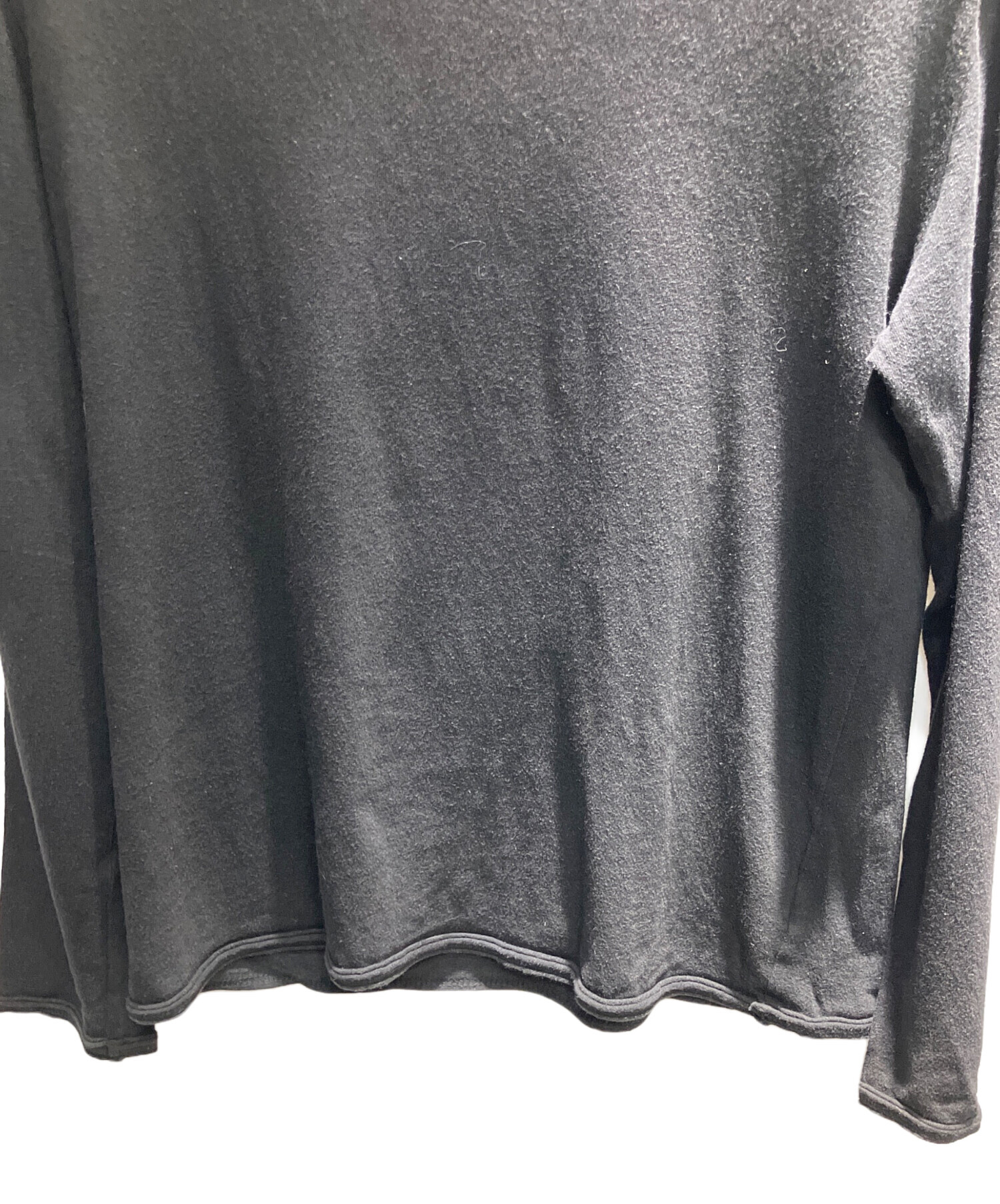 中古・古着通販】Y's (ワイズ) 長袖カットソー ブラック サイズ:3