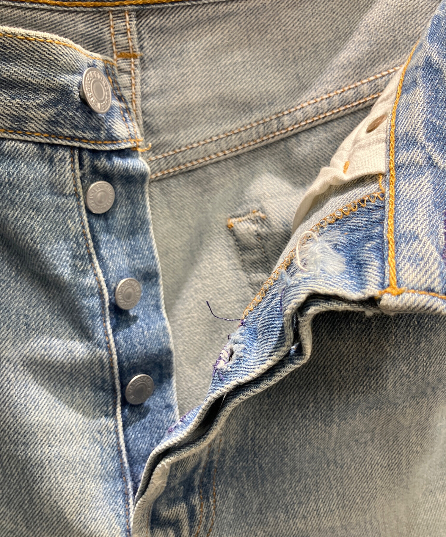 中古・古着通販】LEVI'S (リーバイス) 501XXデニムパンツ スカイブルー