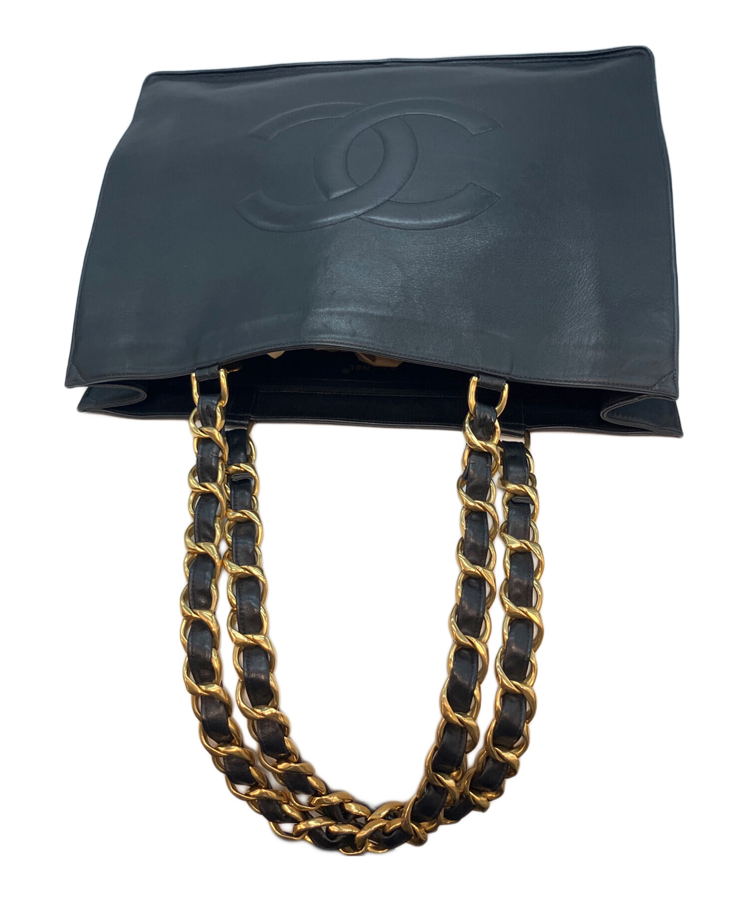 ★セール★CHANEL シャネル ナイロン ココチェーントートバッグ 中古・古着通販】CHANEL (シャネル) デカココマーク 3736682 チェーン