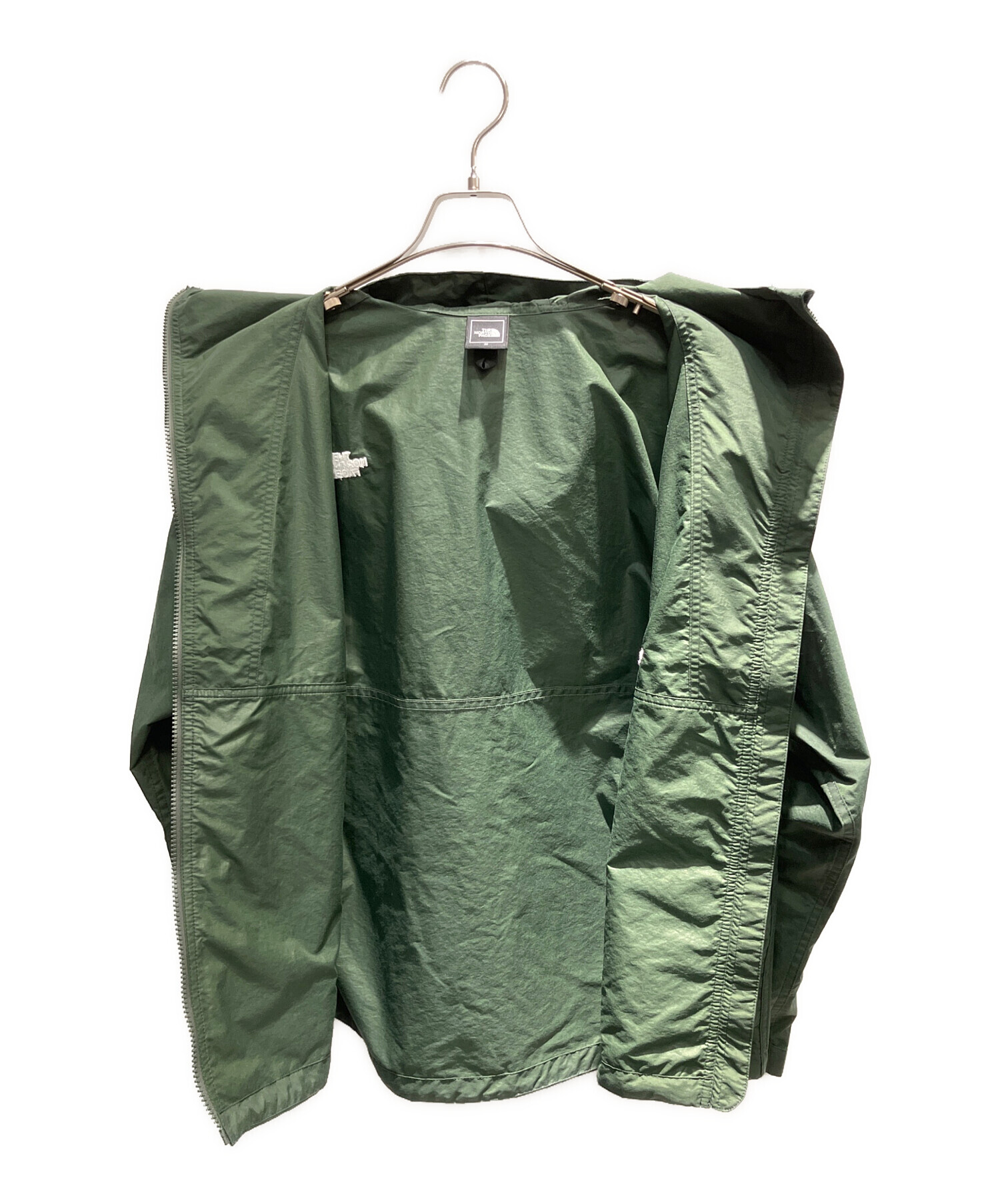 [6666円]THE NORTH FACE フード付きナイロンジャケット 緑　Ｌ 中古・古着通販】THE NORTH FACE (ザ ノース フェイス) ナイロン