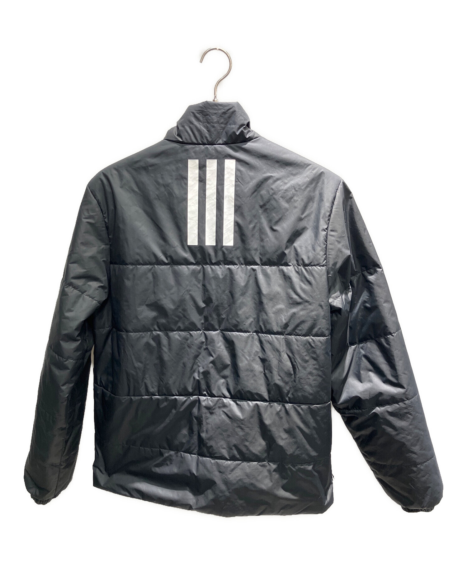 中古・古着通販】adidas (アディダス) 中綿ジャケット ブラック サイズ