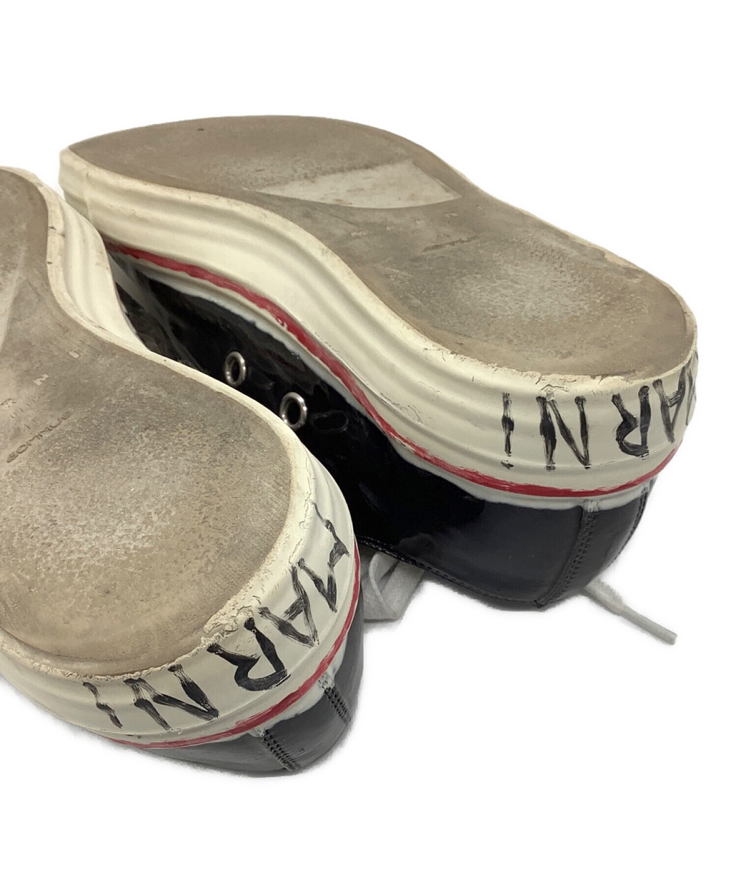 中古・古着通販】MARNI (マルニ) エナメルスニーカー ブラック サイズ