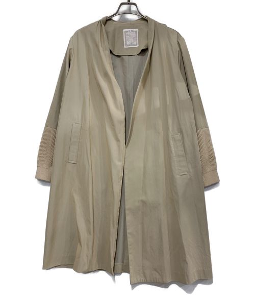 中古・古着通販】BEARDSLEY (ビアズリー) ノーカラーコート ベージュ
