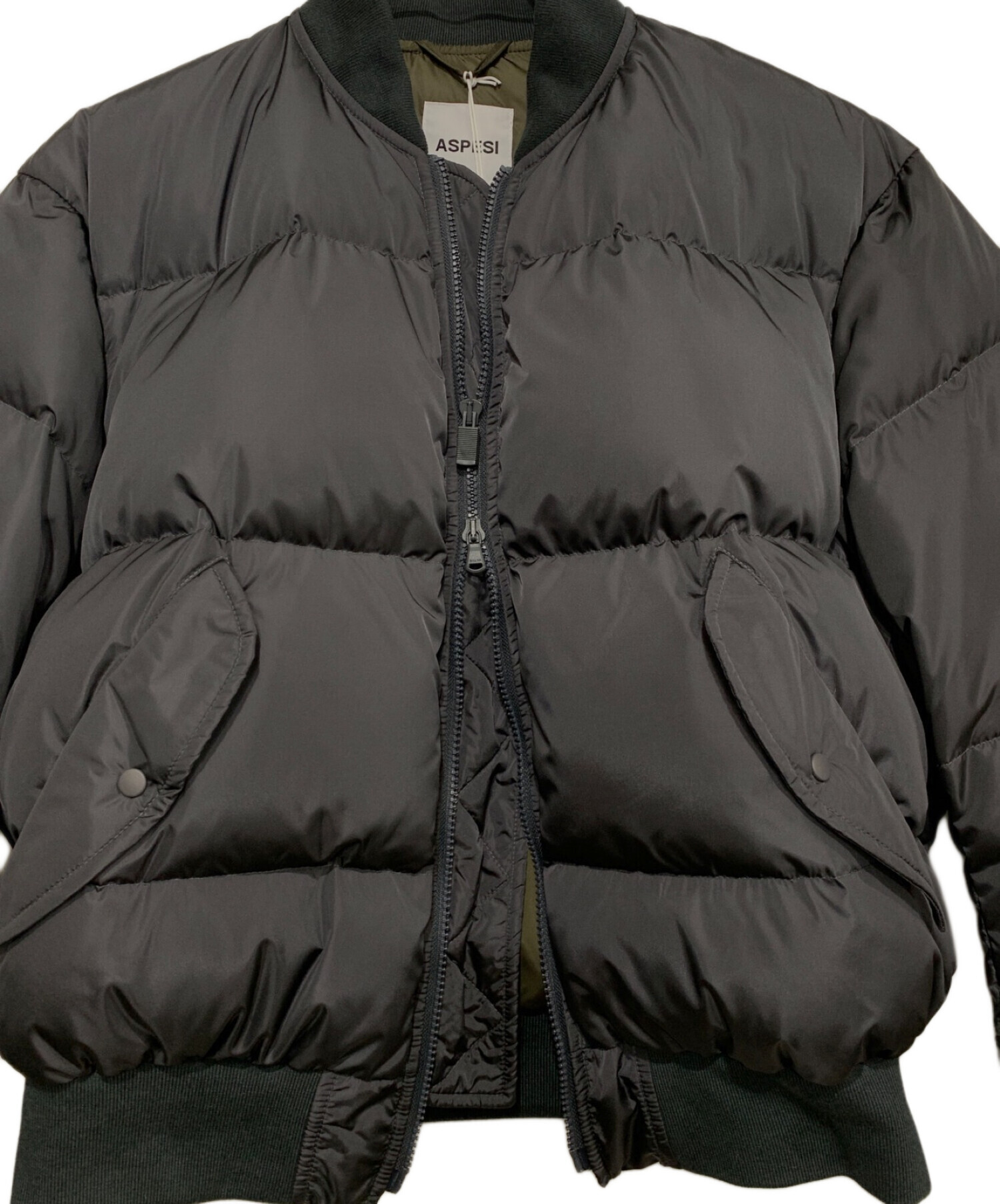 ASPESI グレー ダウンジャケット M