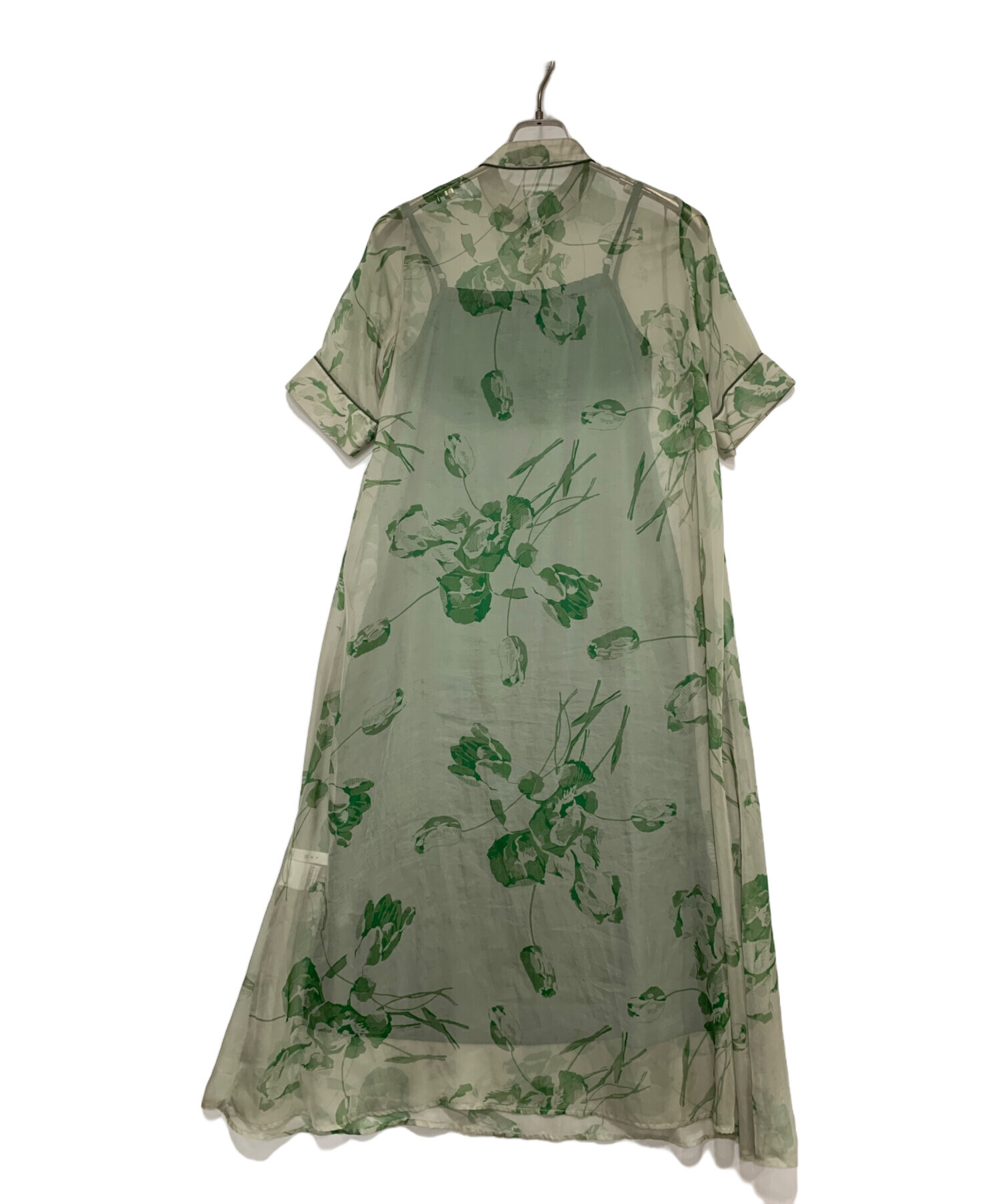 中古・古着通販】AMERI (アメリ) キャミソールワンピース グリーン