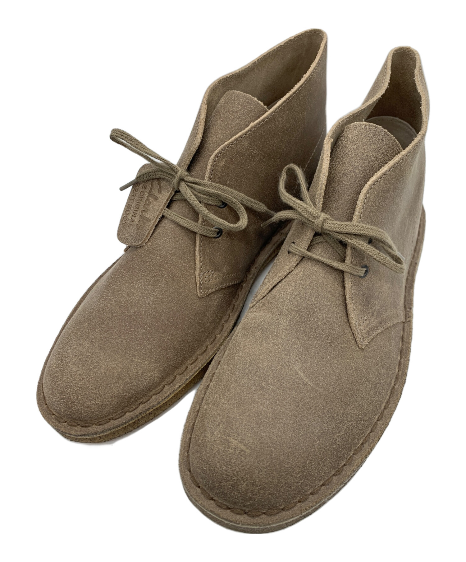 中古・古着通販】CLARKS (クラークス) デザートブーツ ベージュ サイズ