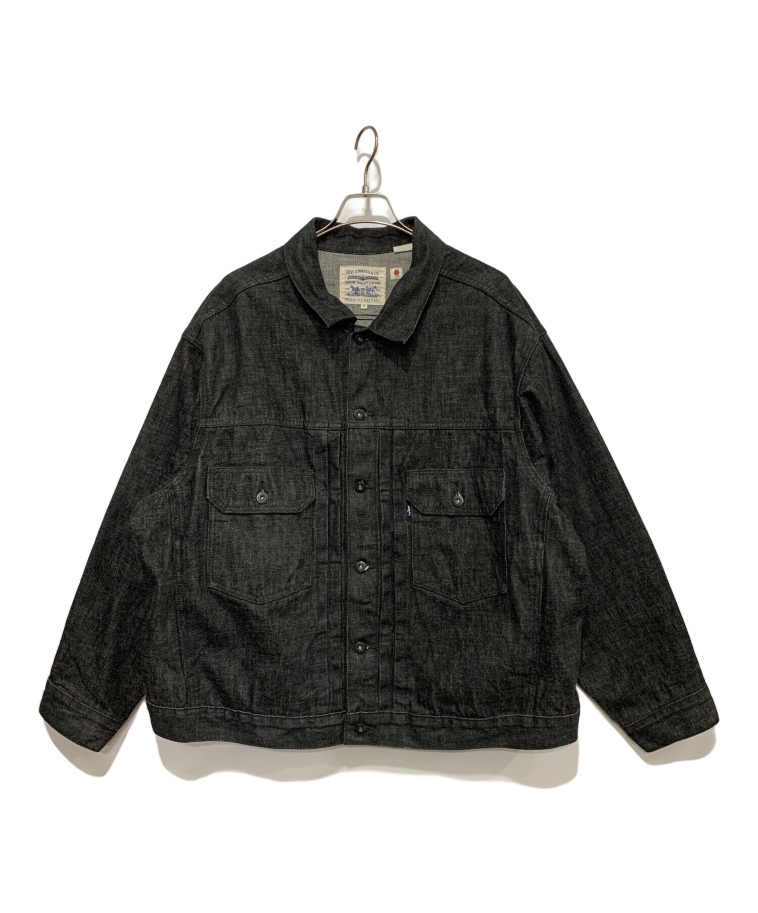 中古・古着通販】LEVI'S (リーバイス) ブラックデニムトラッカー