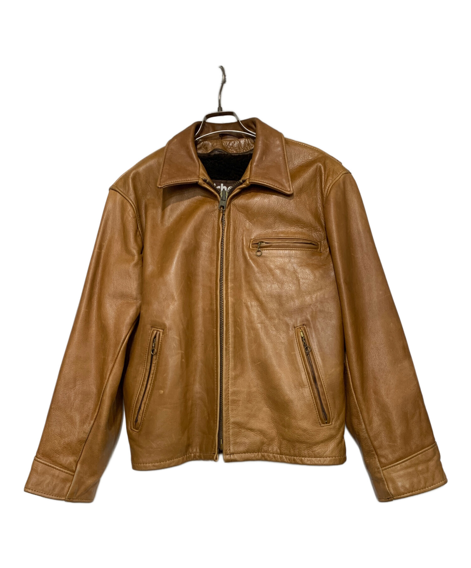 中古・古着通販】shott (ショット) シングルライダースジャケット