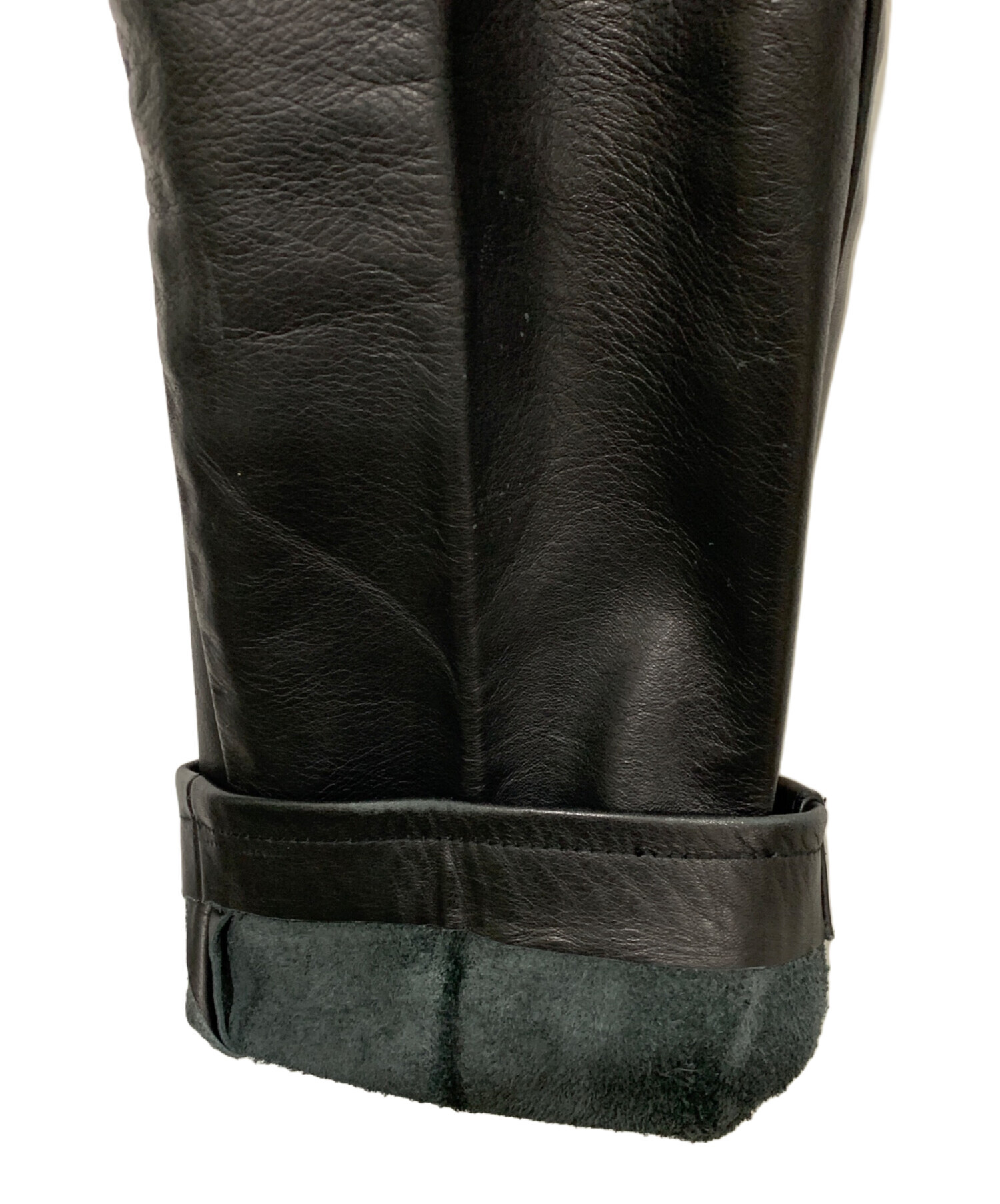 中古・古着通販】shott (ショット) レザーパンツ ブラック サイズ:SIZE