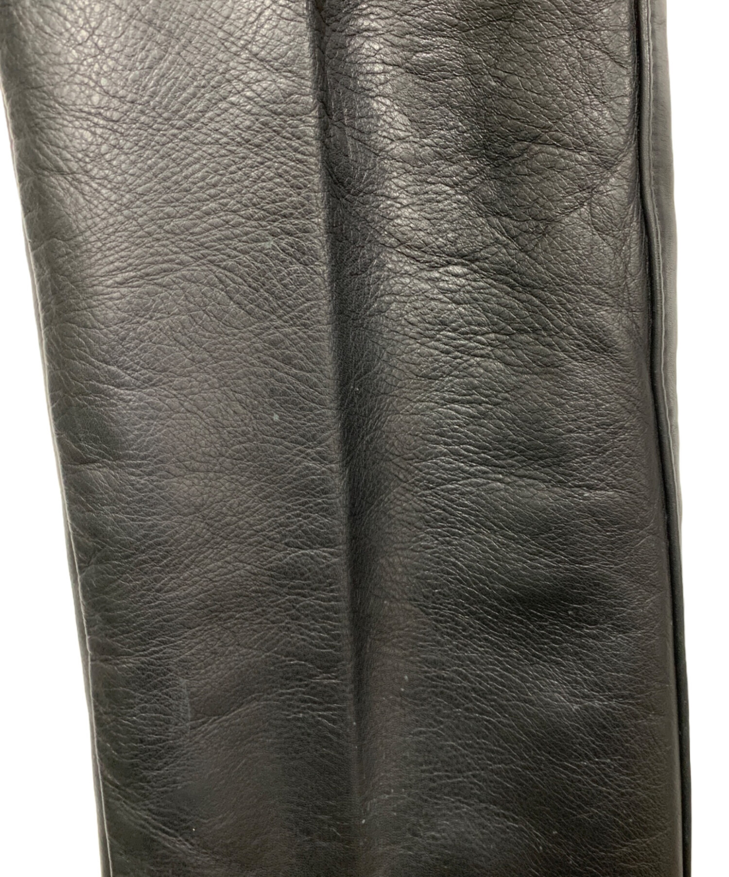 中古・古着通販】shott (ショット) レザーパンツ ブラック サイズ:SIZE