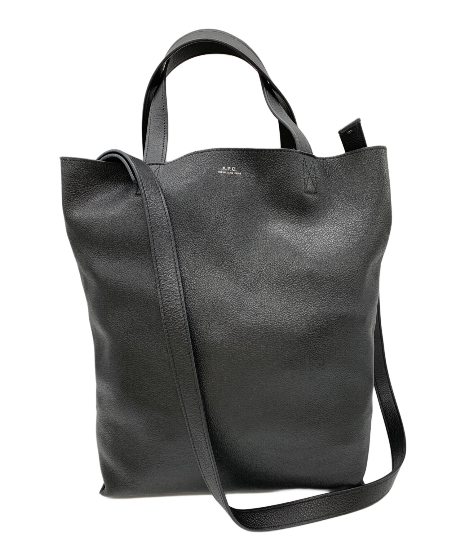 中古・古着通販】A.P.C. (アーペーセー) 2WAYハンドバッグ ブラック