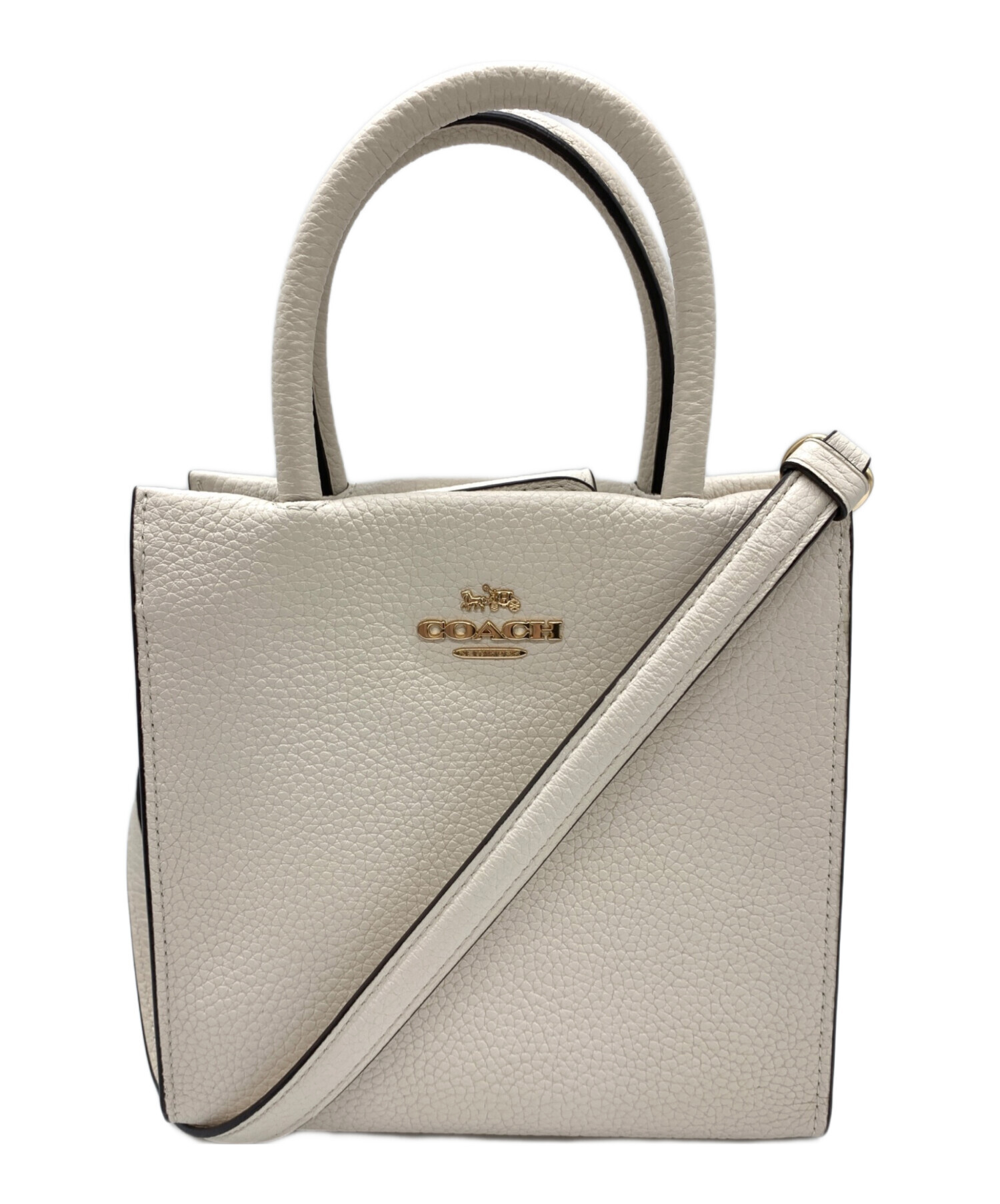 未使用に近い]coach ホワイト 2wayバッグ