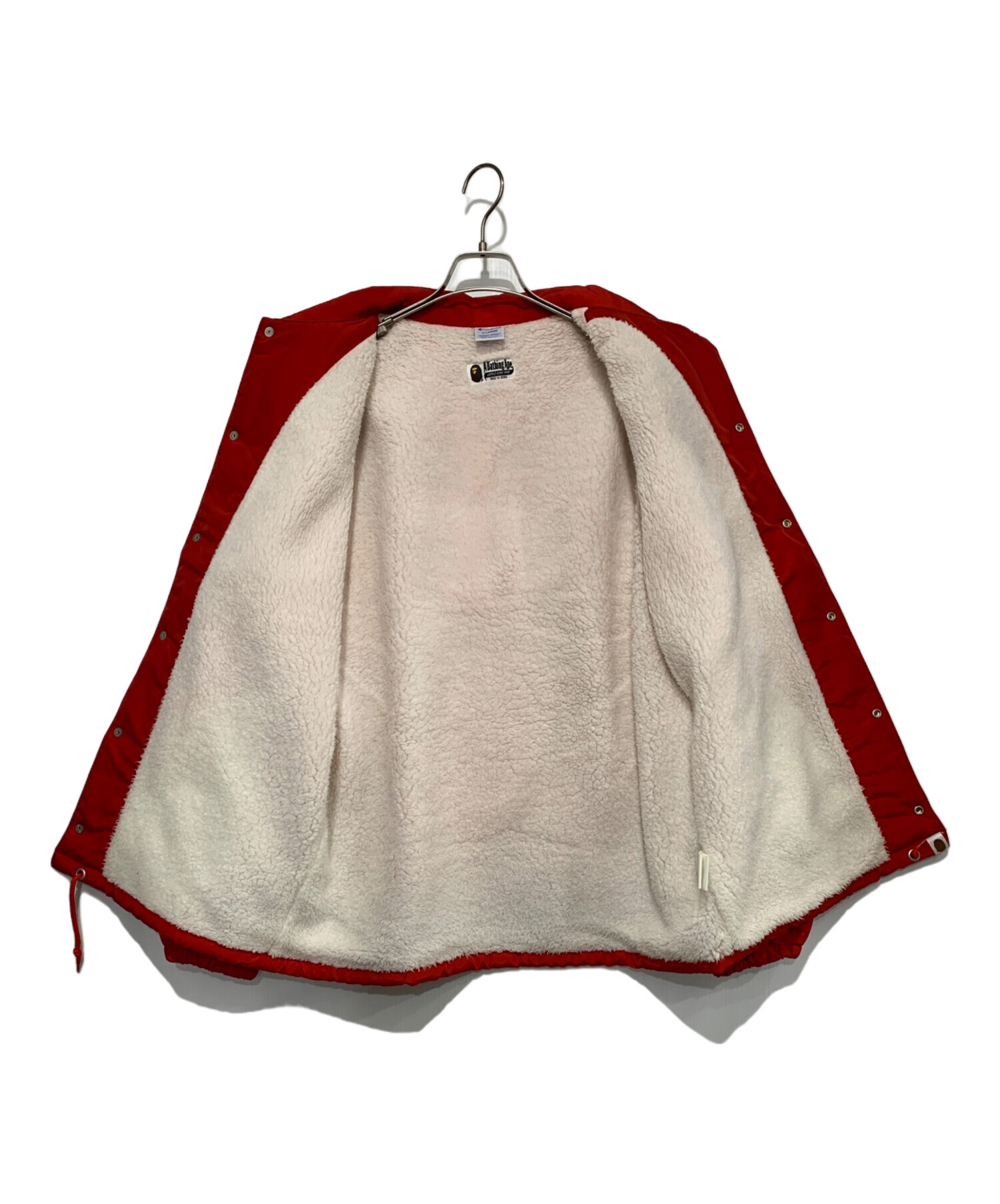 A BATHING APE × Championコラボ コーチジャケット XL A BATHING APE/アベイシングエイプ×Champion/チャンピオンの
