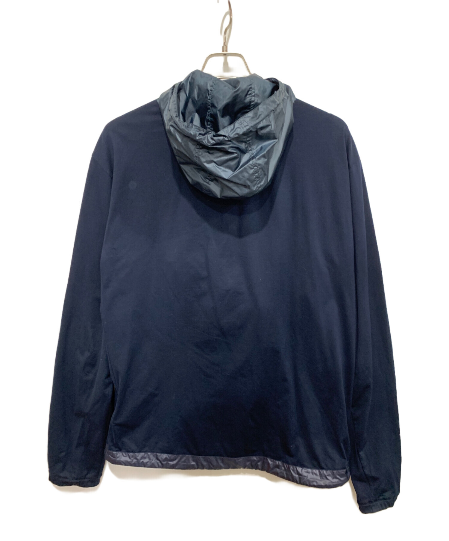 中古・古着通販】PRADA (プラダ) 切替アノラックパーカー ネイビー